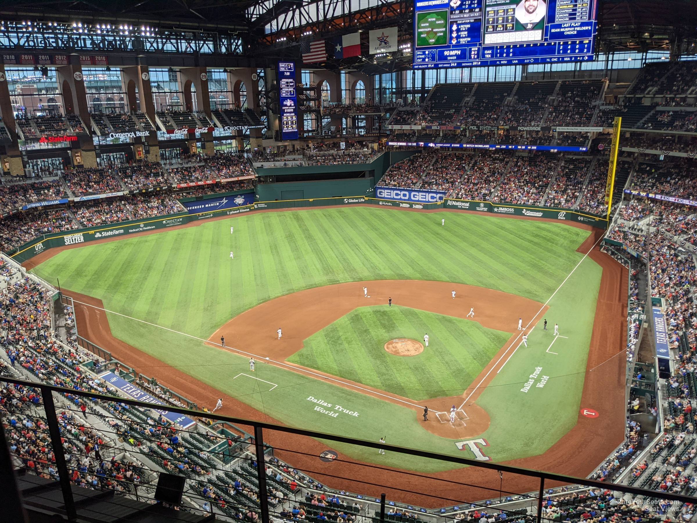 section 311, row 6 seat view  - globe life field