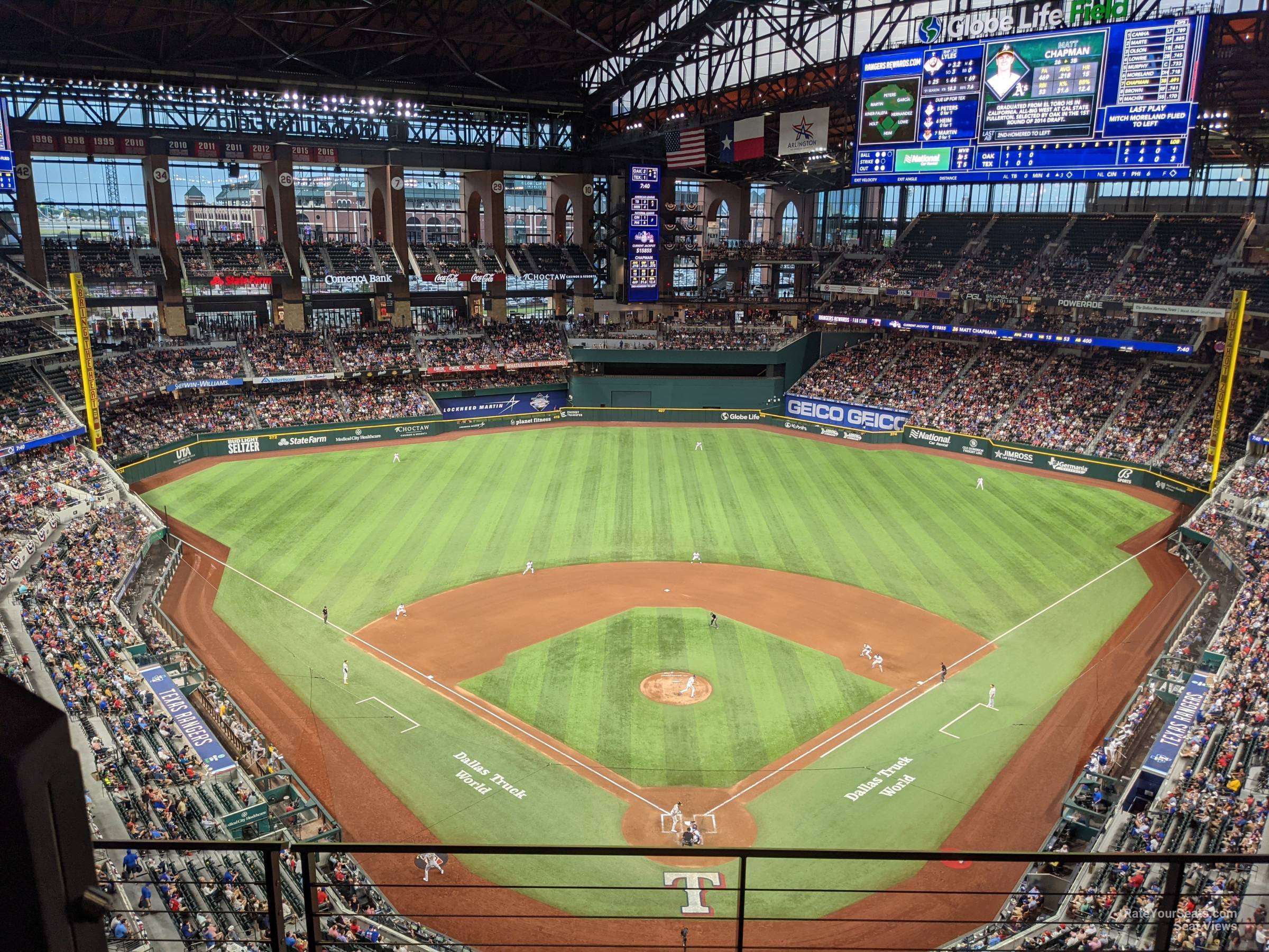 section 313, row 6 seat view  for baseball - globe life field