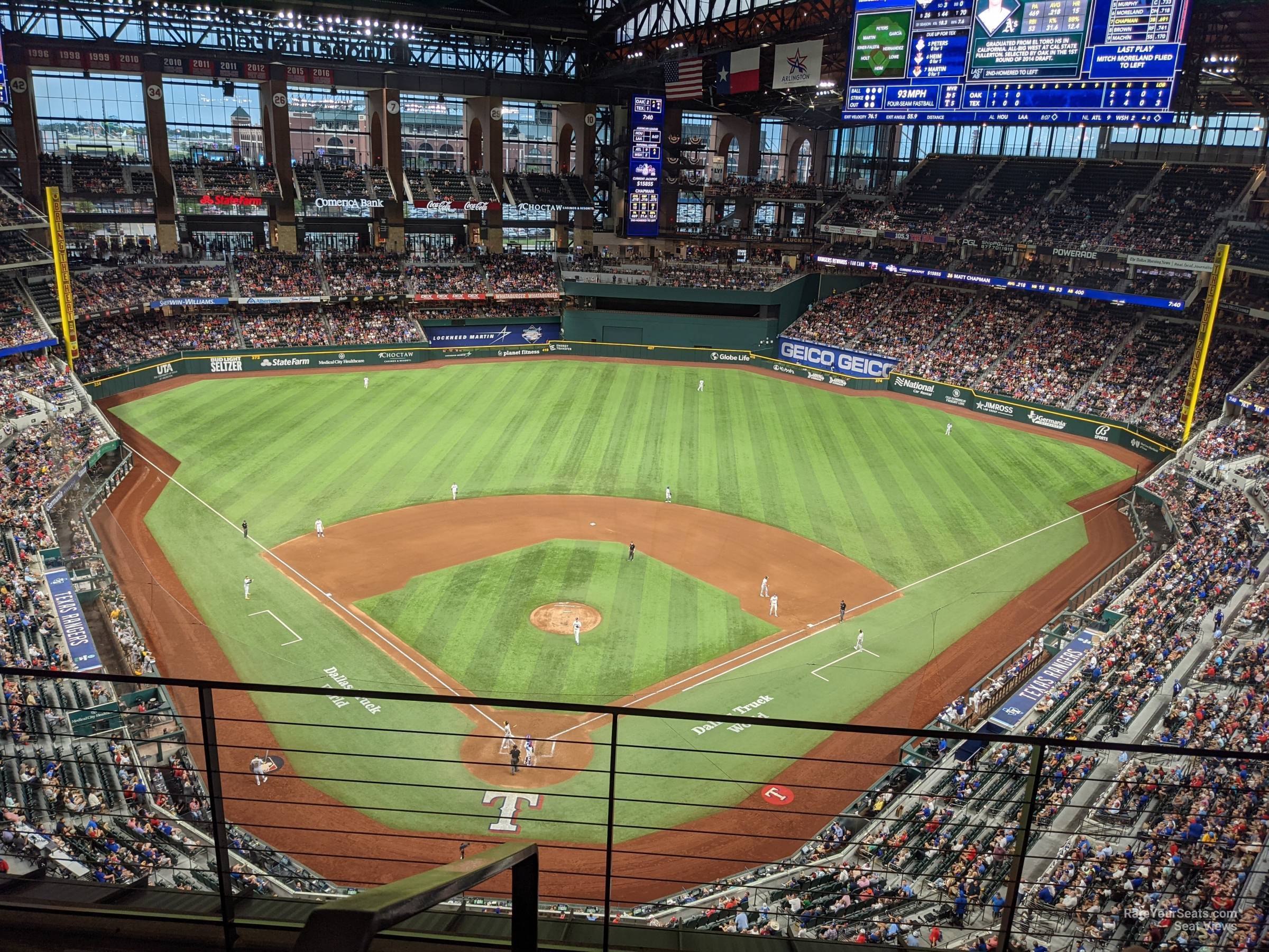 section 315, row 6 seat view  - globe life field