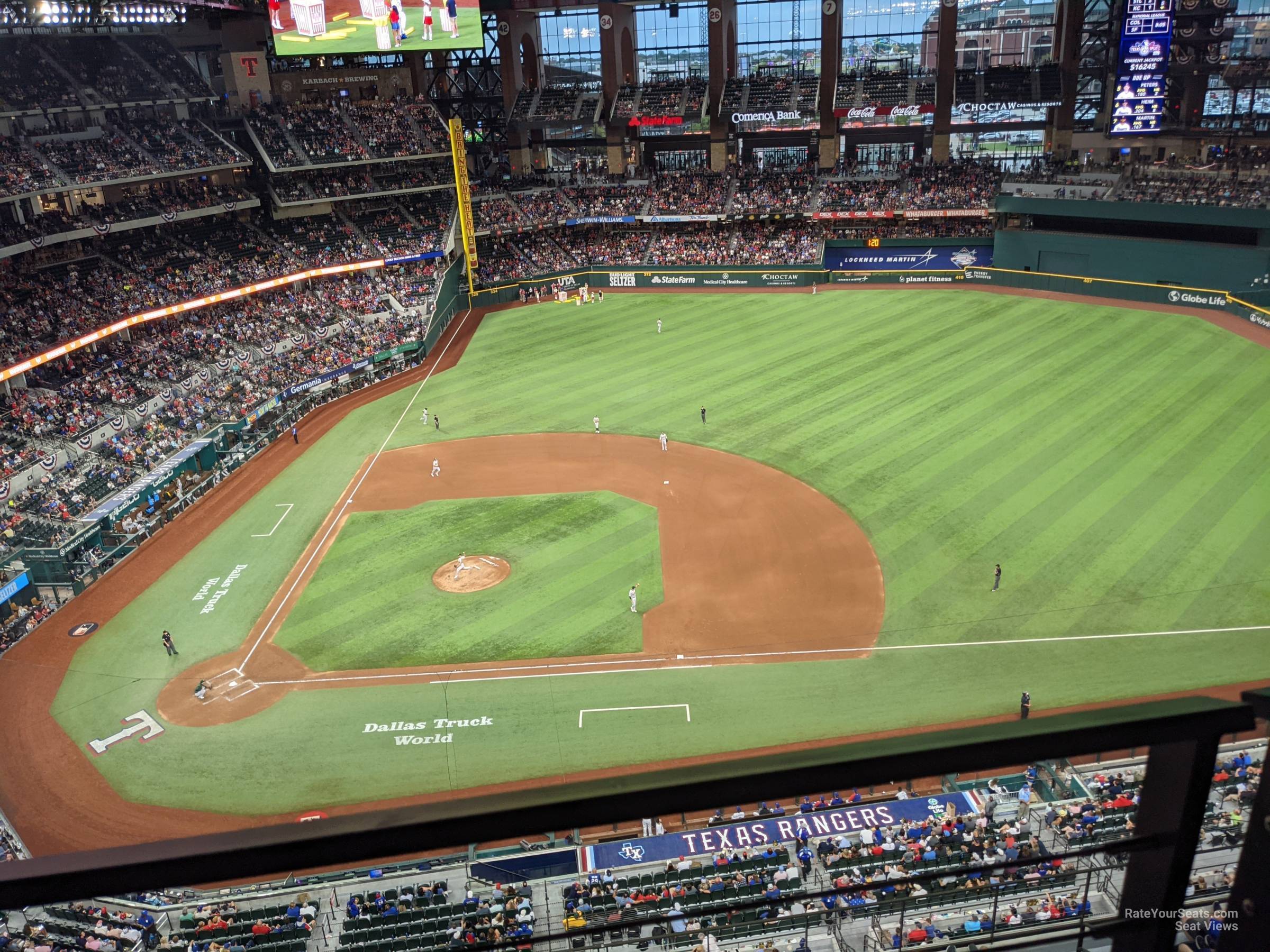 section 316, row 6 seat view  for baseball - globe life field