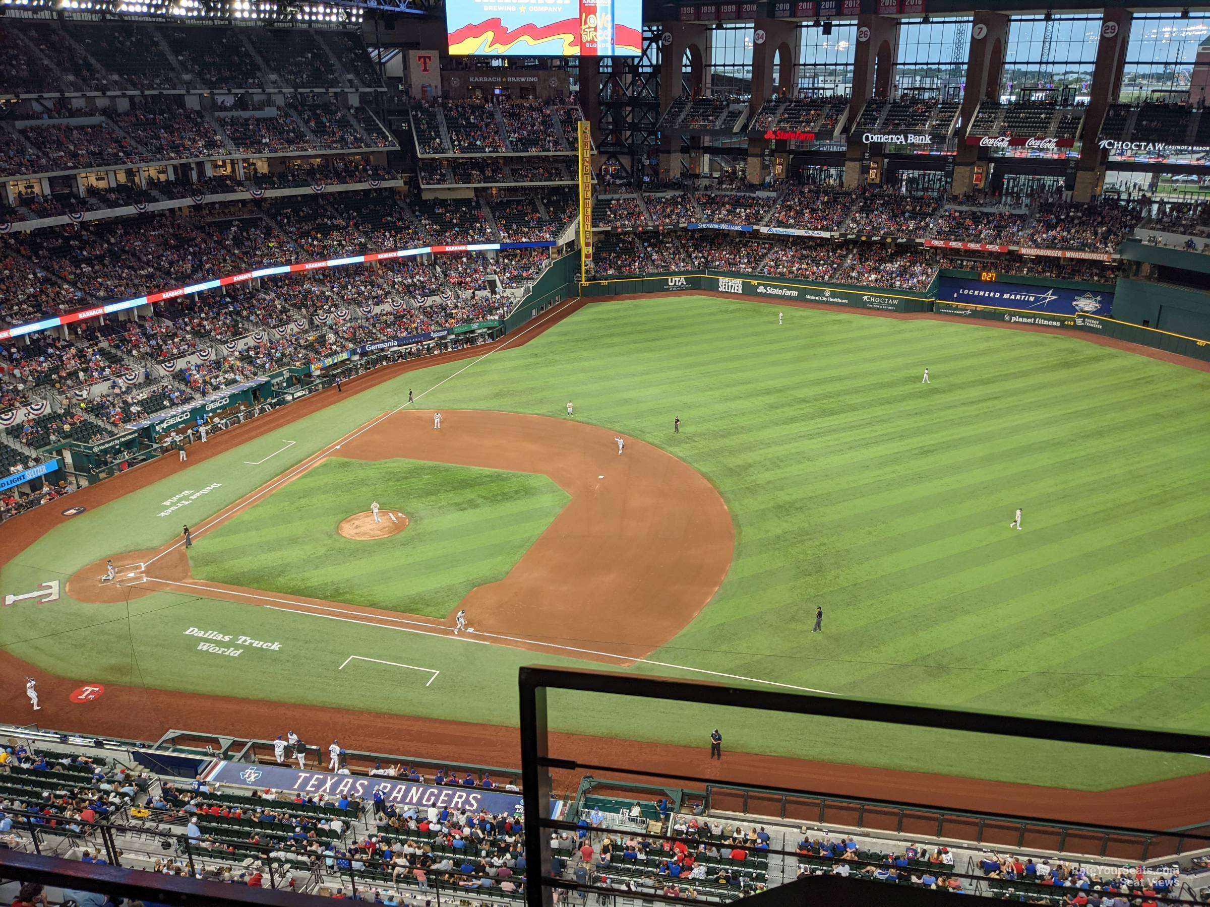 section 318, row 6 seat view  - globe life field