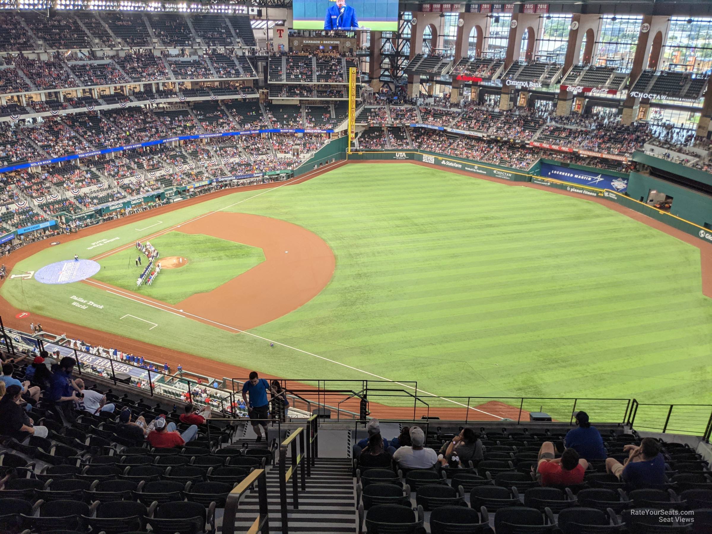 section 321, row 13 seat view  for baseball - globe life field