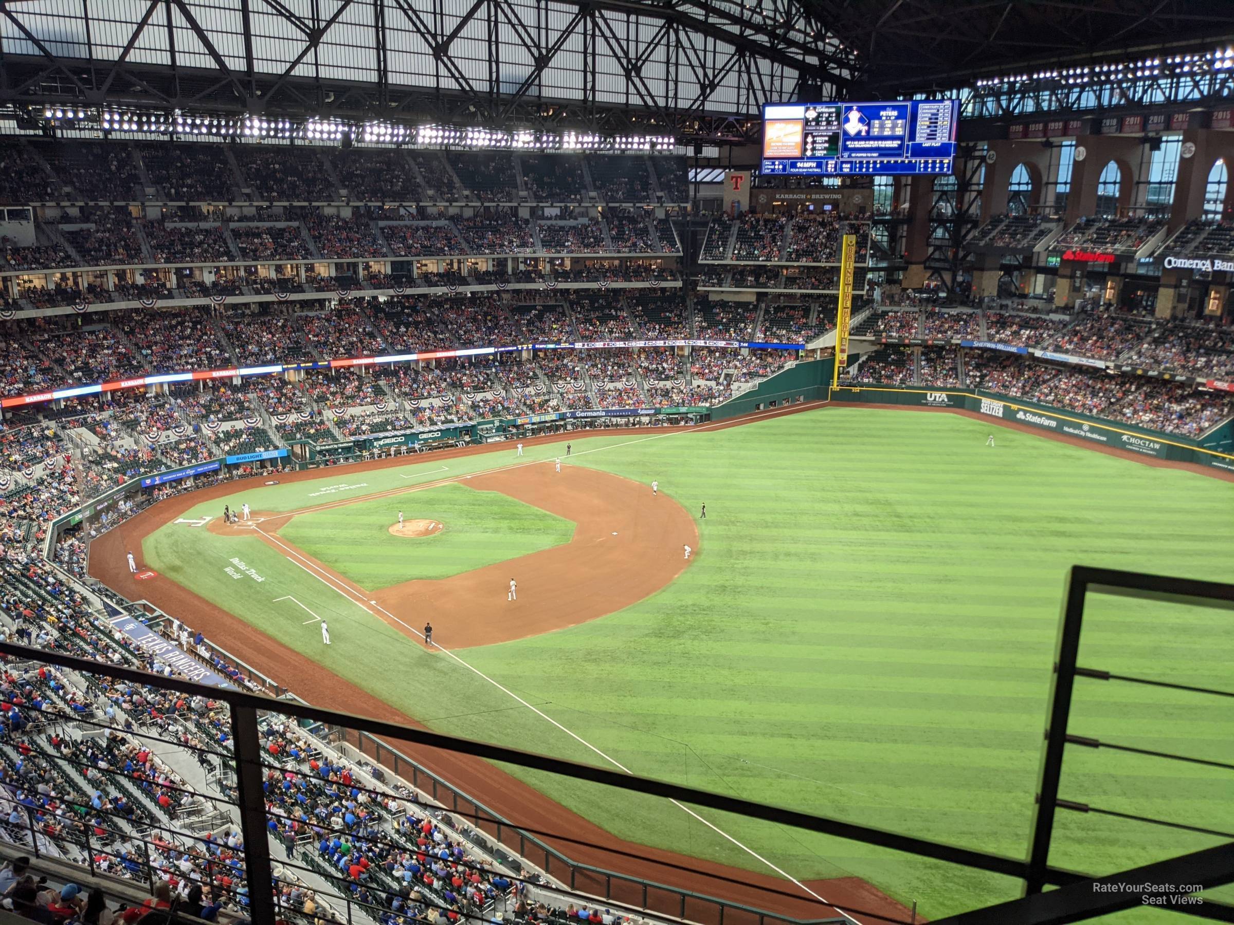 section 322, row 6 seat view  for baseball - globe life field
