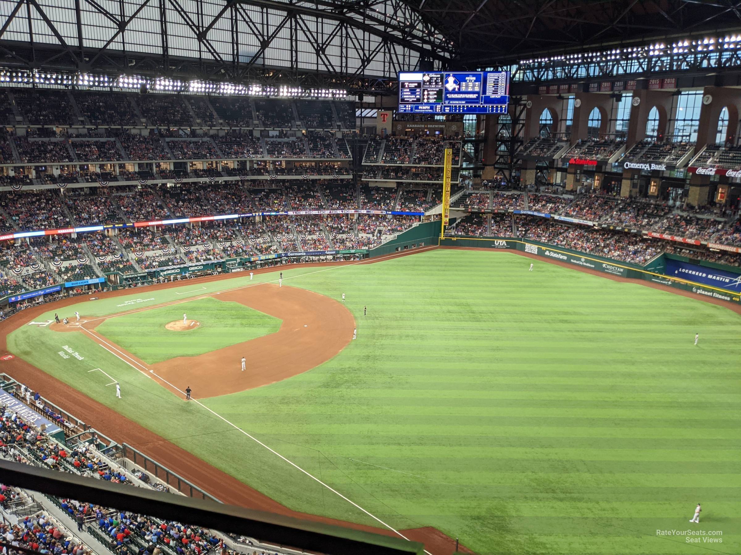 section 323, row 6 seat view  - globe life field