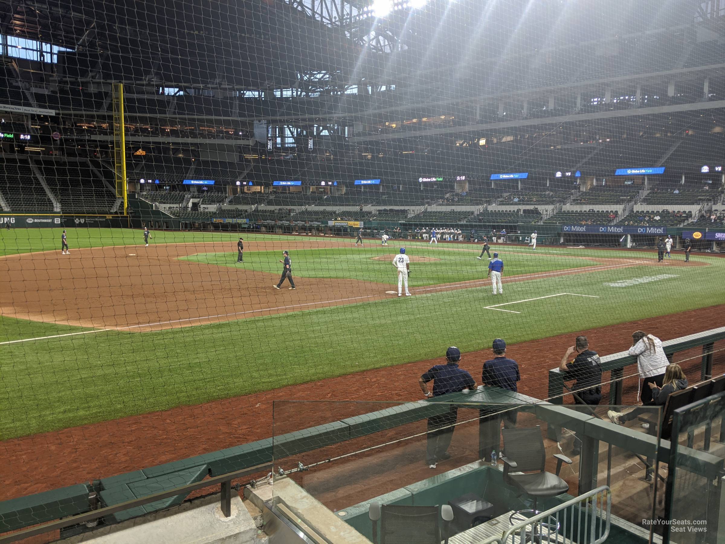 section 5, row 2 seat view  - globe life field