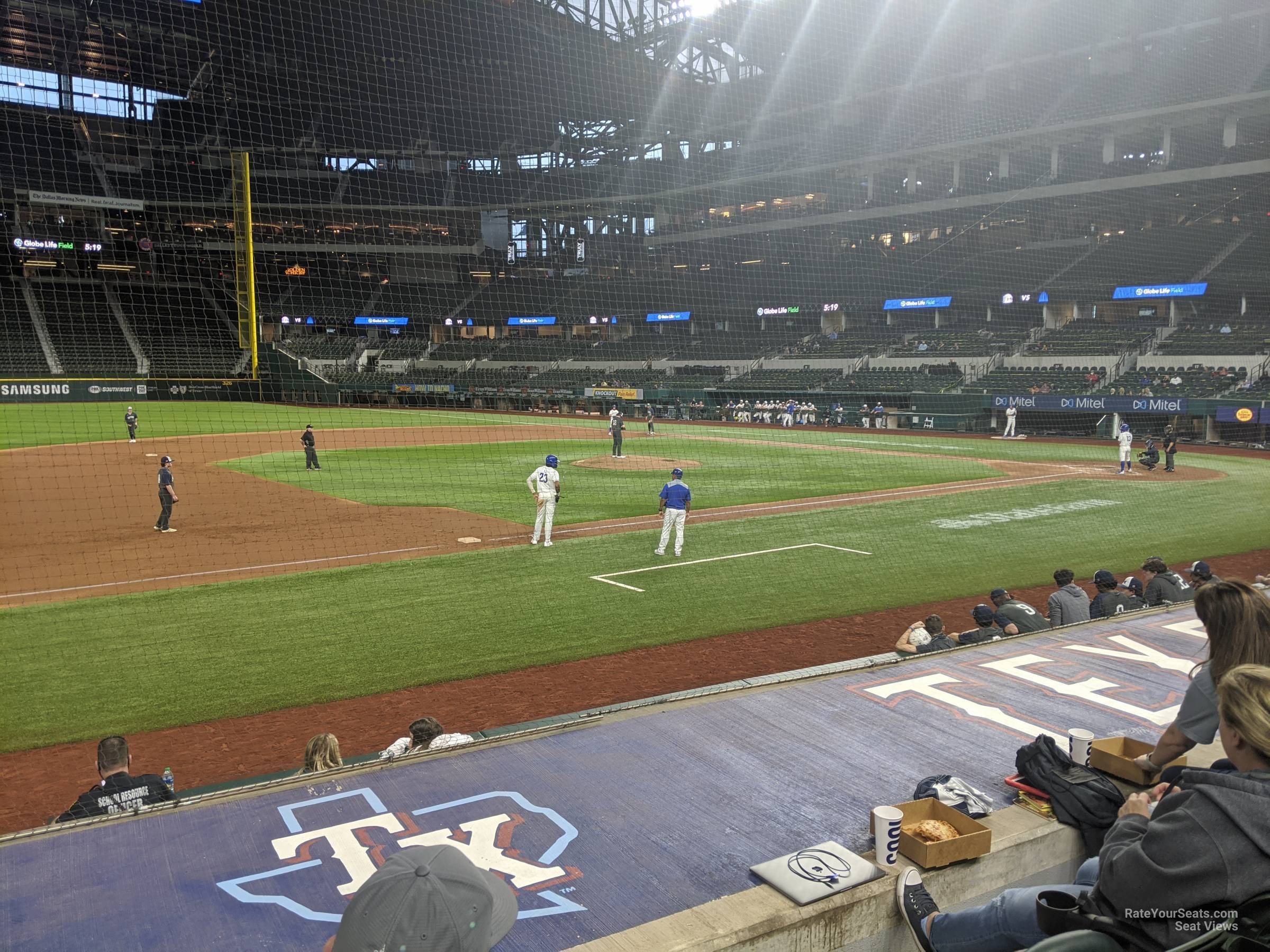 section 6, row 5 seat view  - globe life field