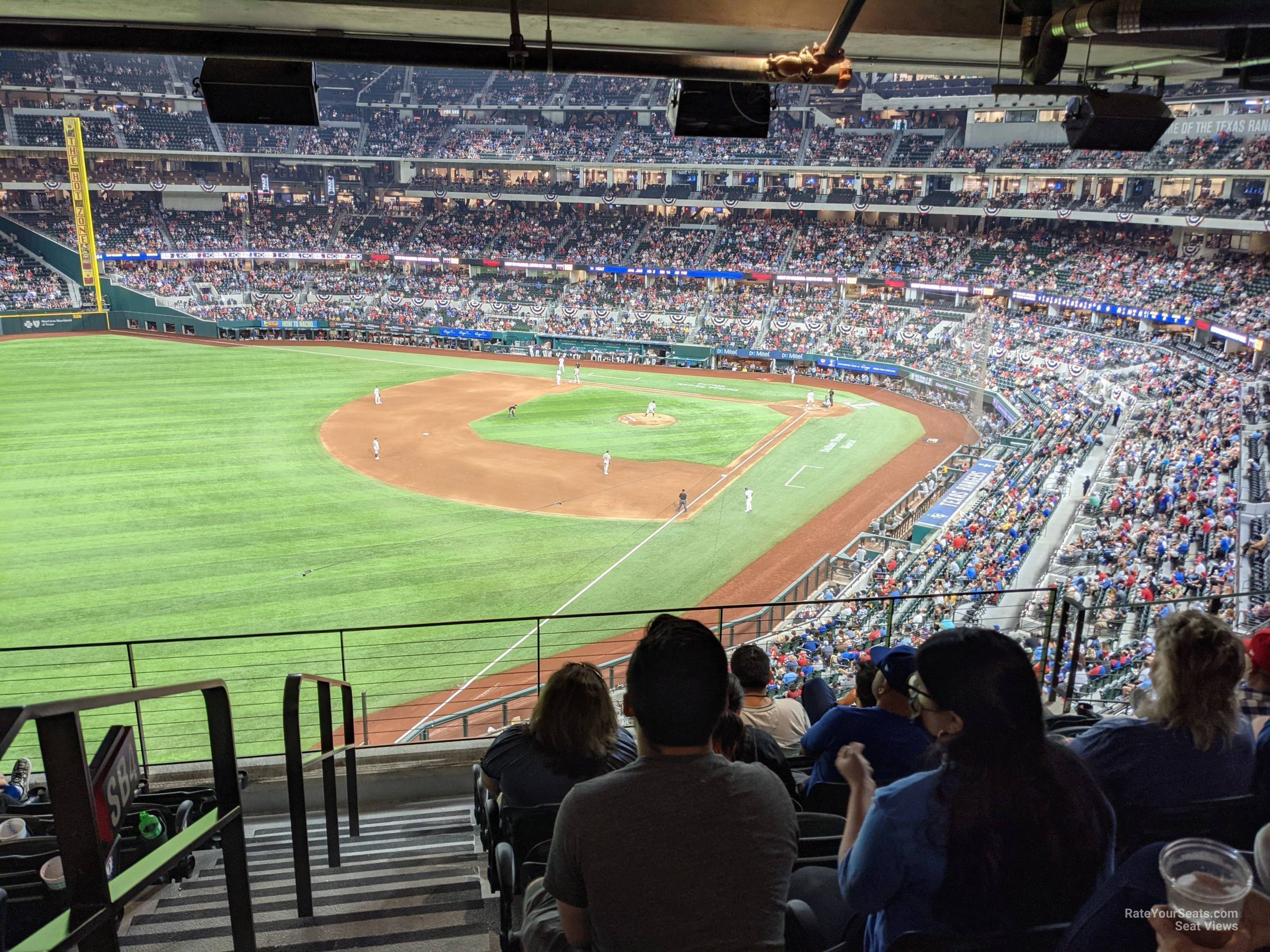 sky box 4, row 6 seat view  for baseball - globe life field