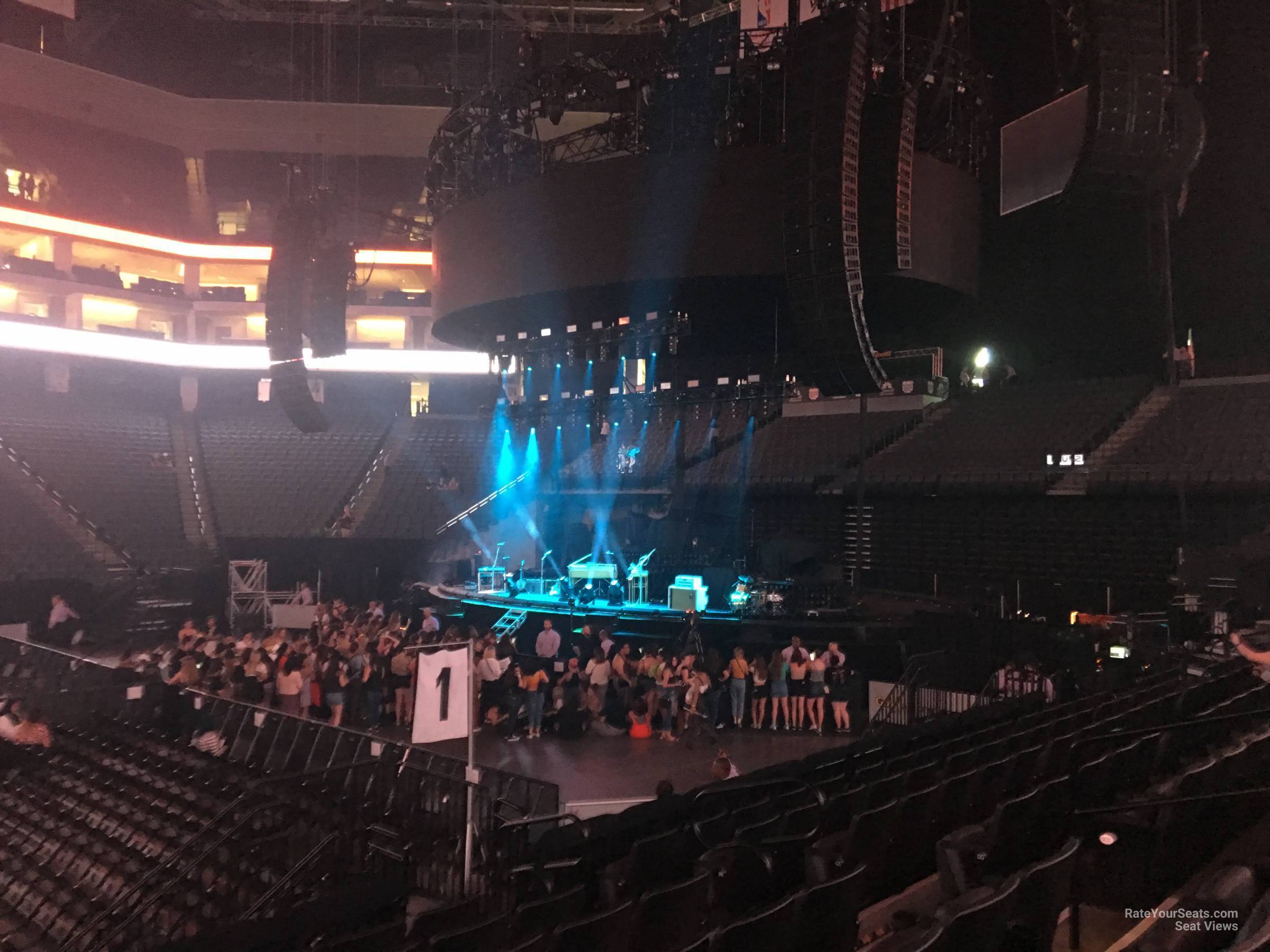 section 107, row a seat view  for concert - golden 1 center