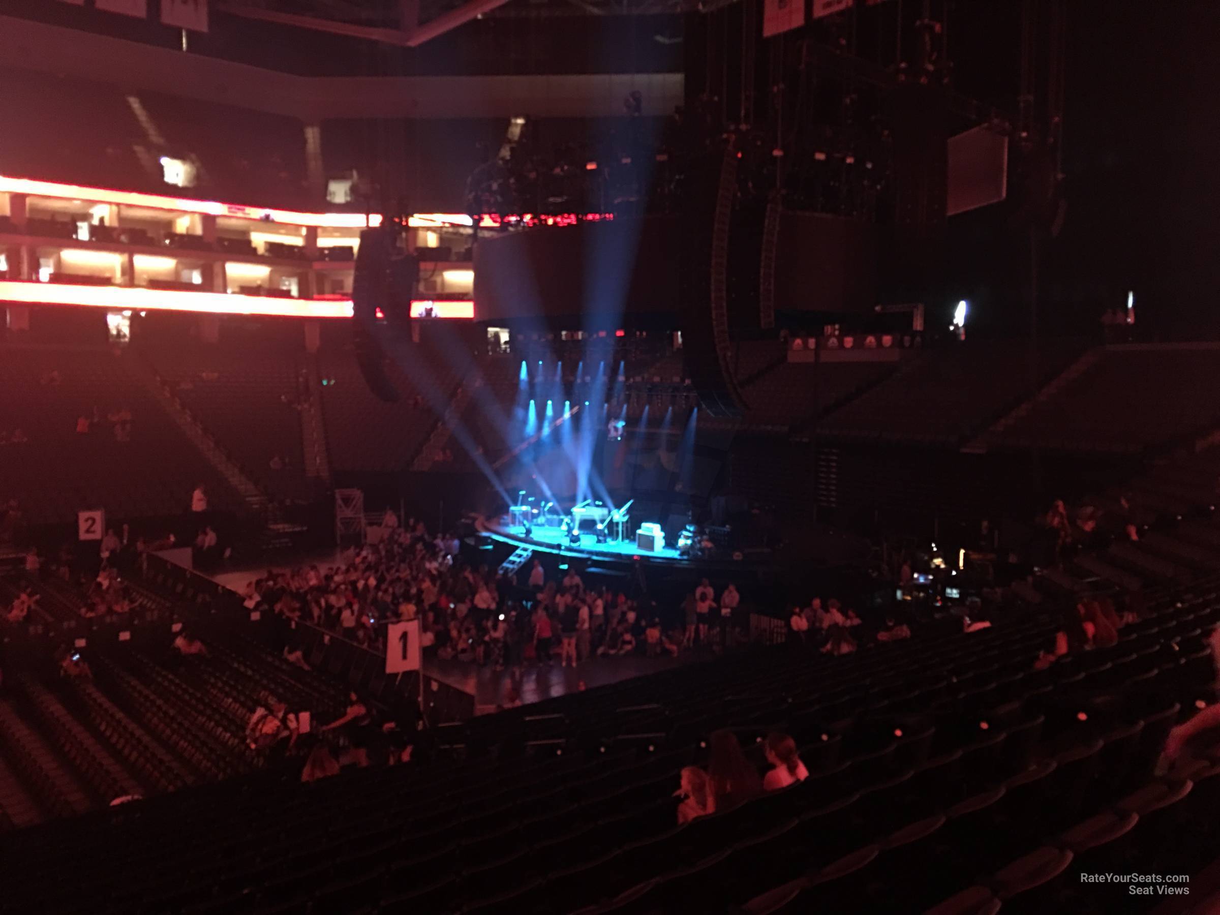 section 107, row m seat view  for concert - golden 1 center