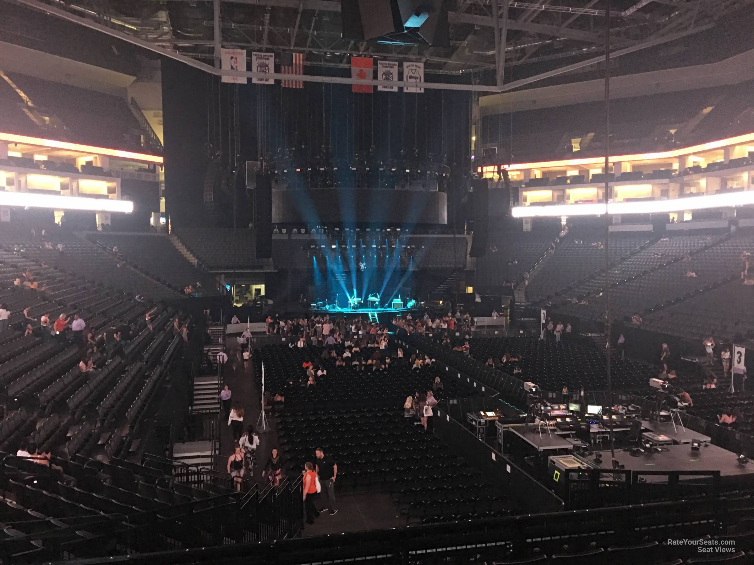 section 115, row m seat view  for concert - golden 1 center
