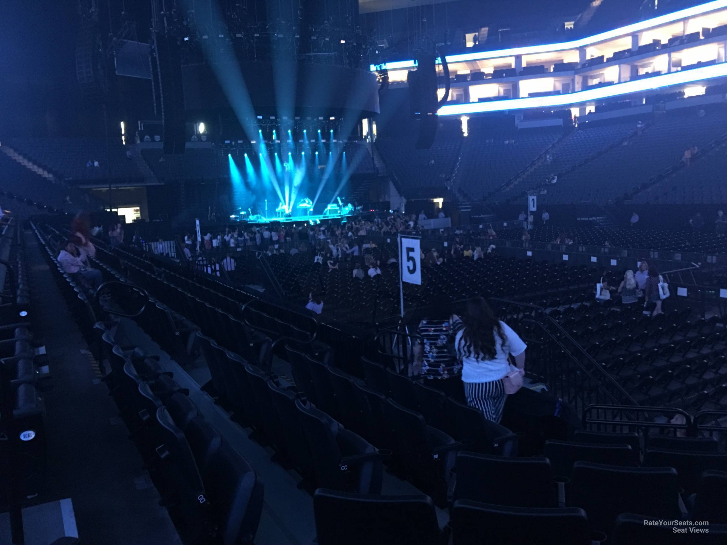 section 117, row a seat view  for concert - golden 1 center
