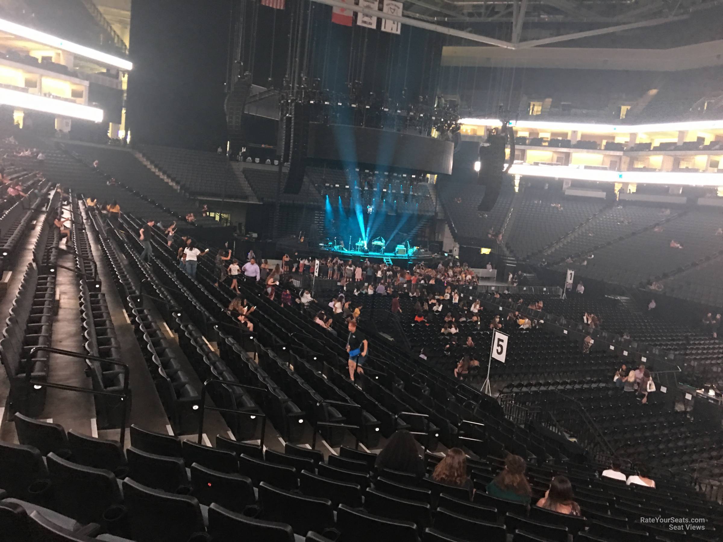 section 117, row m seat view  for concert - golden 1 center