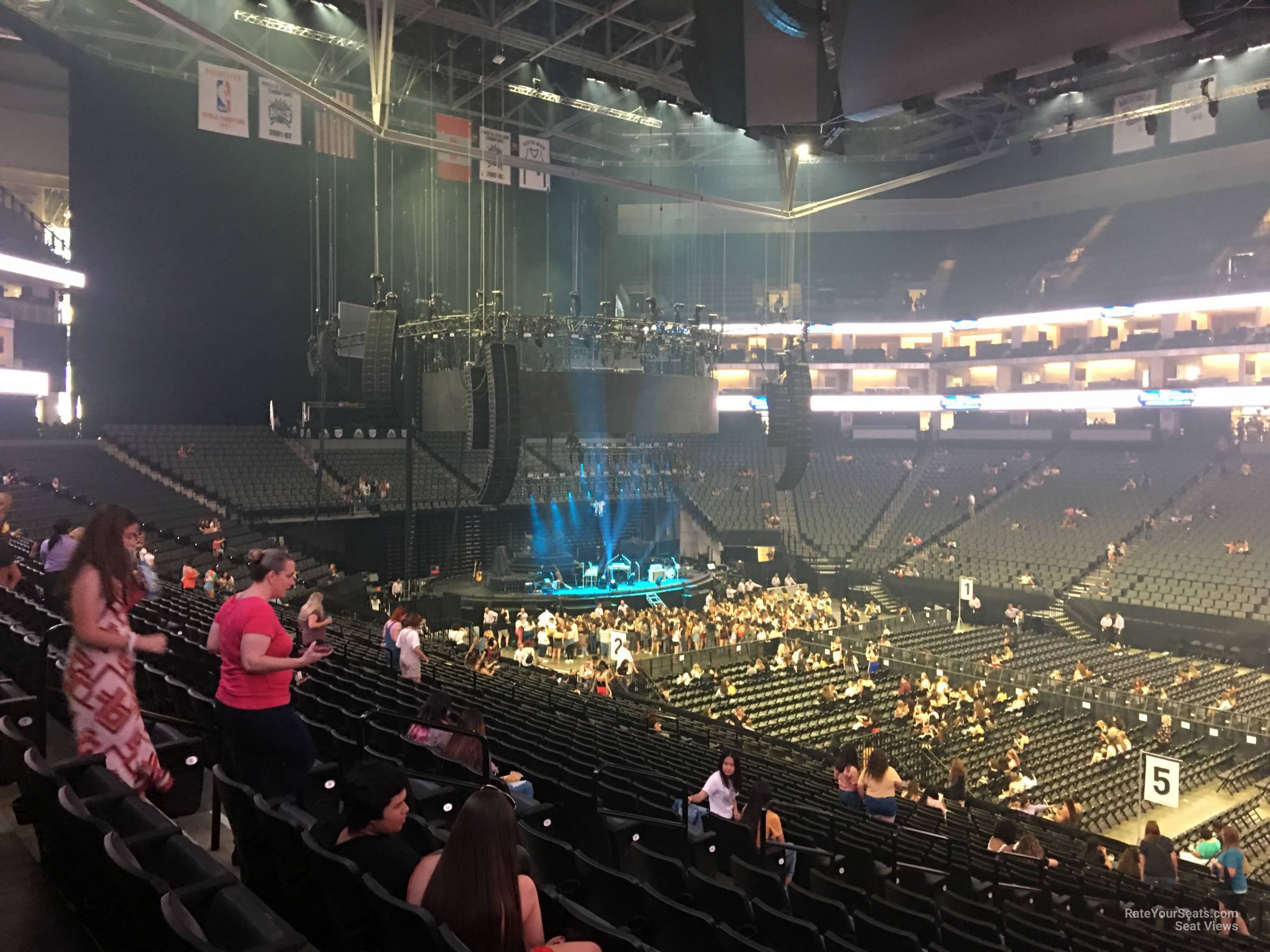 section 118, row v seat view  for concert - golden 1 center