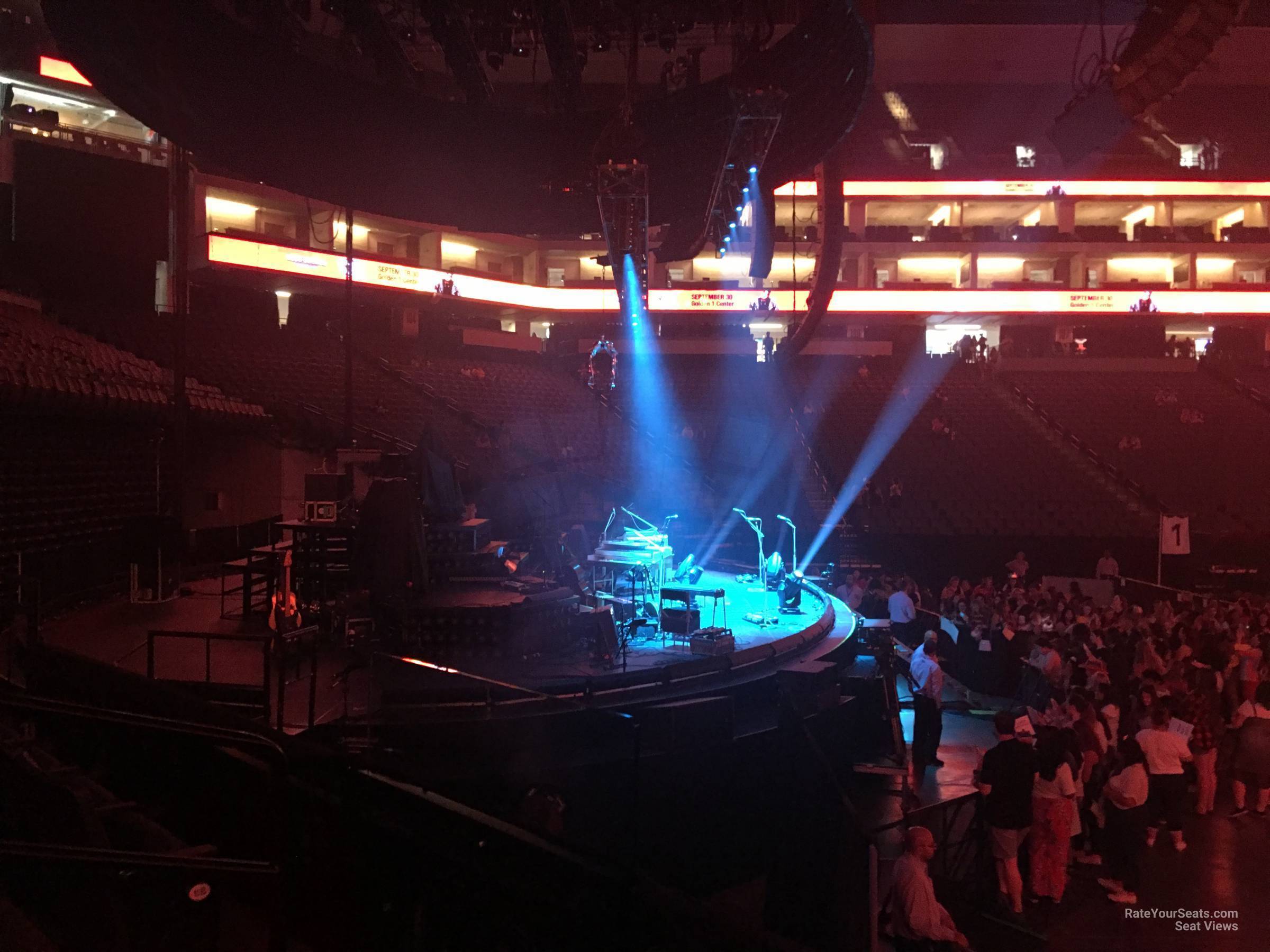 section 123, row a seat view  for concert - golden 1 center