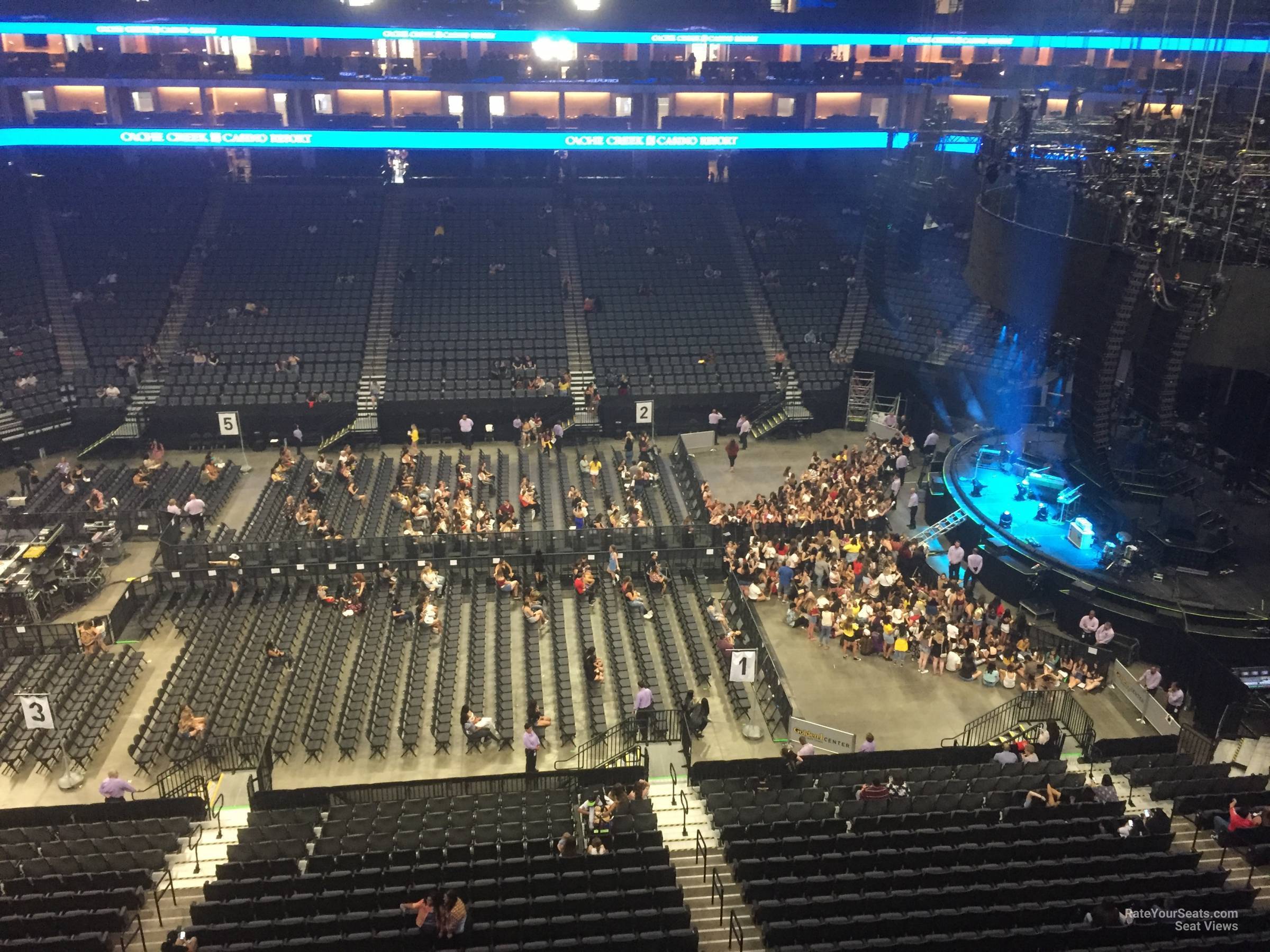 section 205, row c seat view  for concert - golden 1 center
