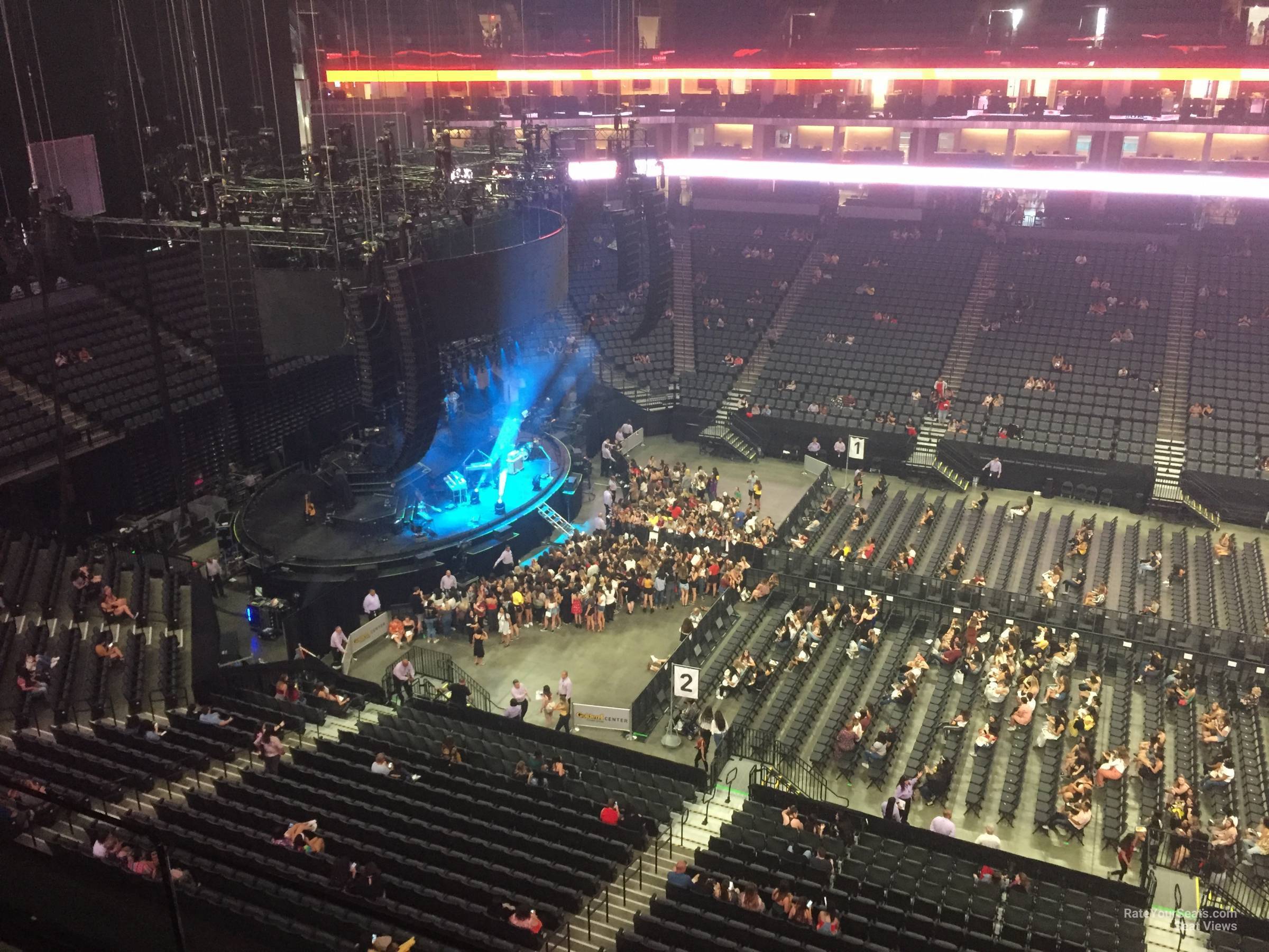 section 218, row c seat view  for concert - golden 1 center