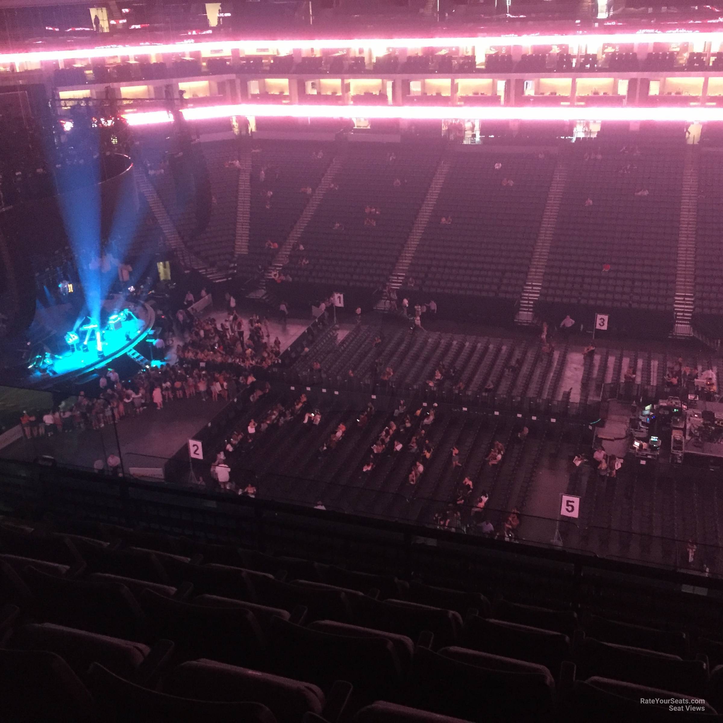 section 218, row l seat view  for concert - golden 1 center