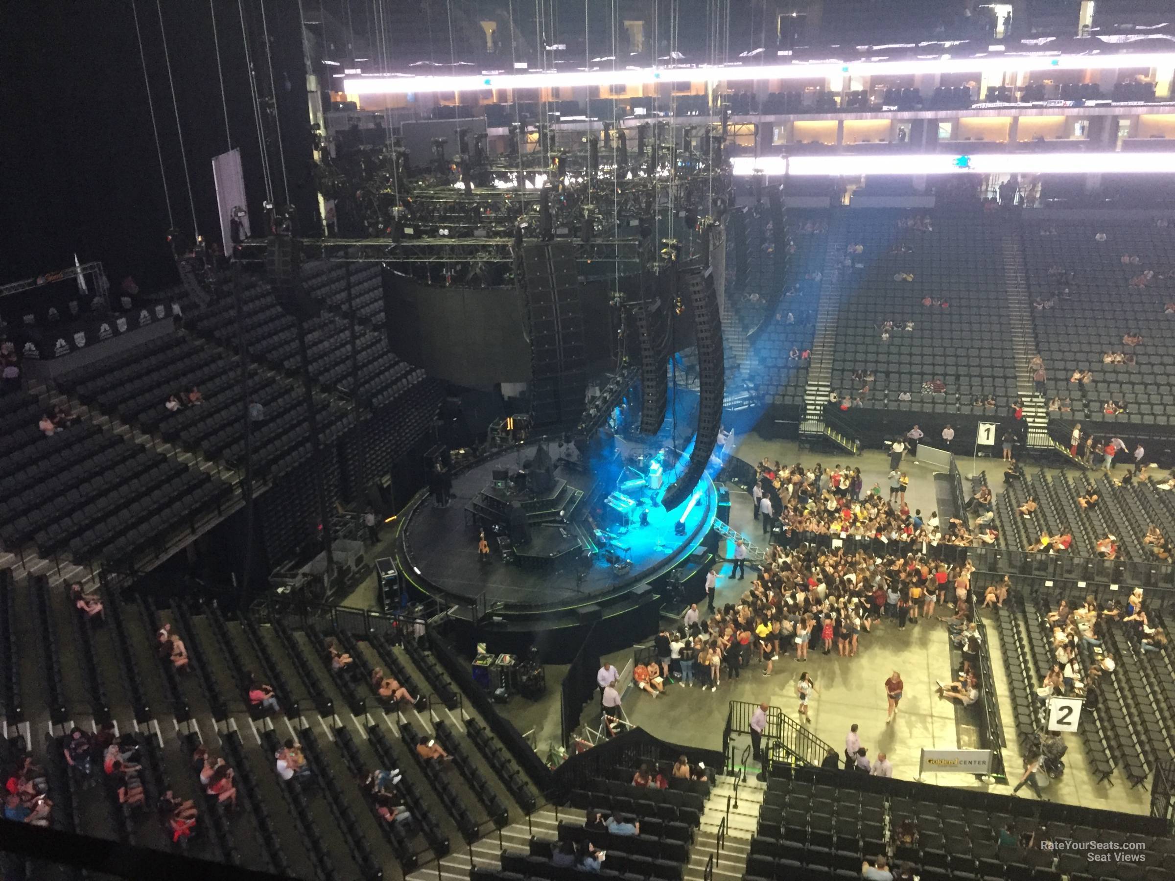 section 219, row c seat view  for concert - golden 1 center