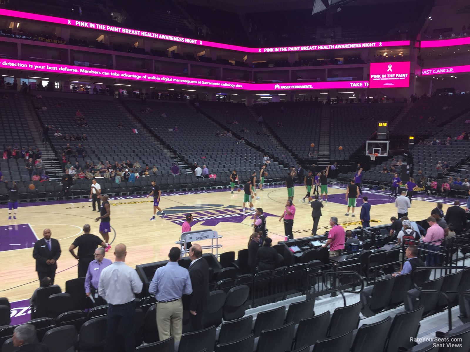 section 108, row dd seat view  for basketball - golden 1 center