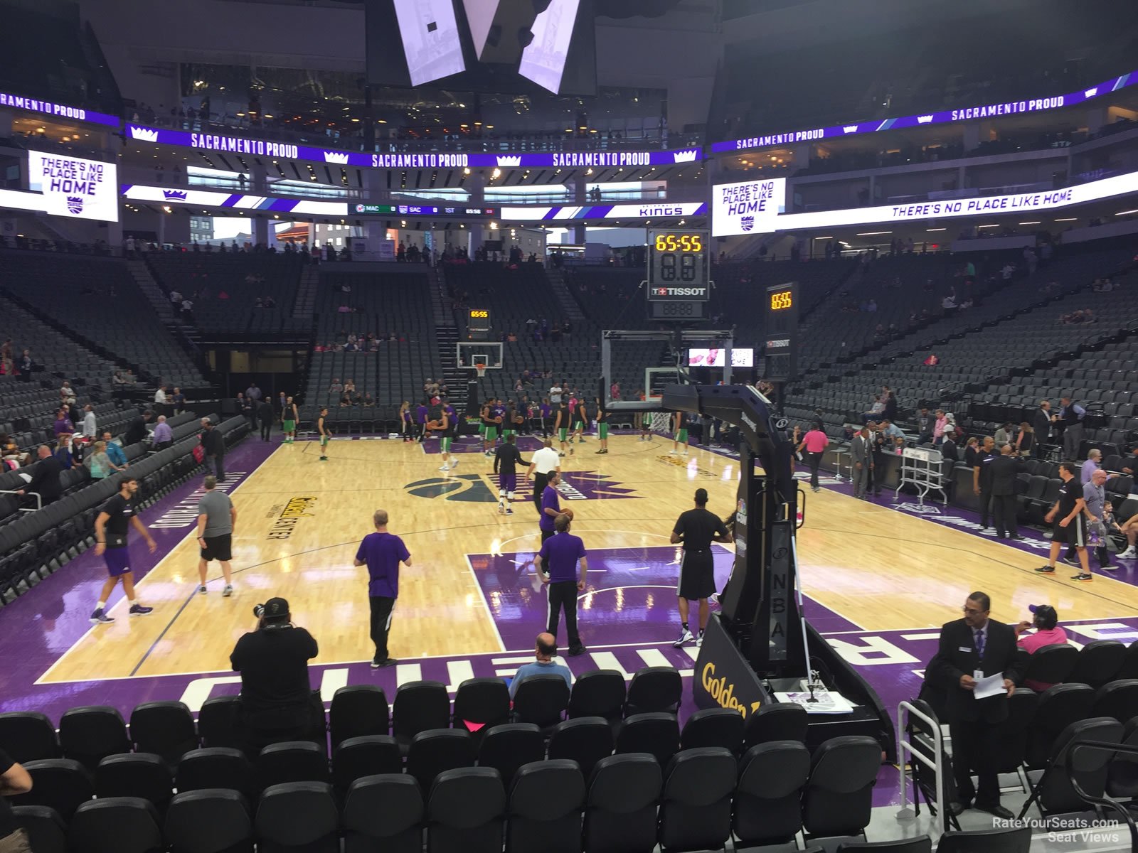 section 114, row dd seat view  for basketball - golden 1 center