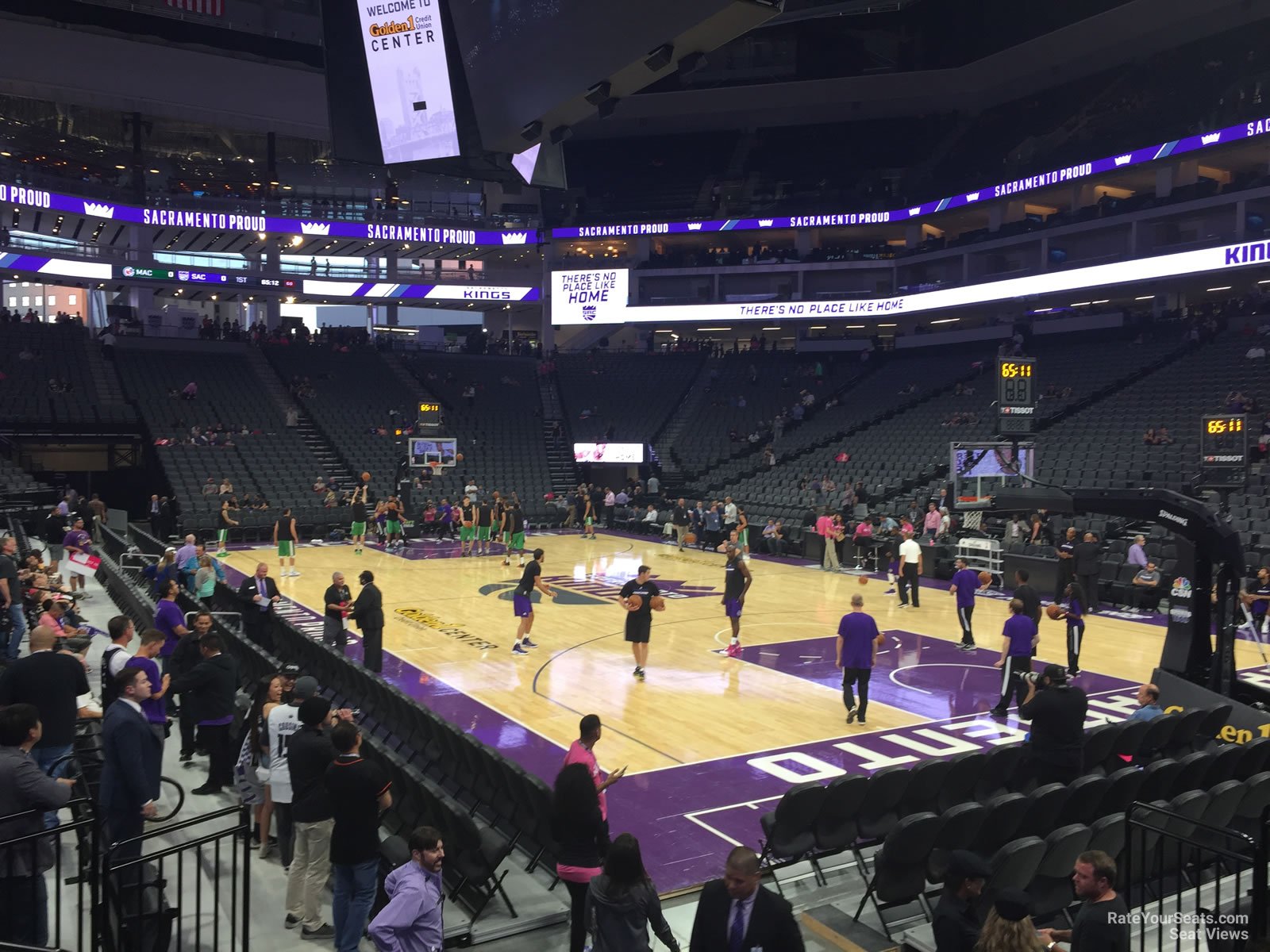 section 116, row dd seat view  for basketball - golden 1 center