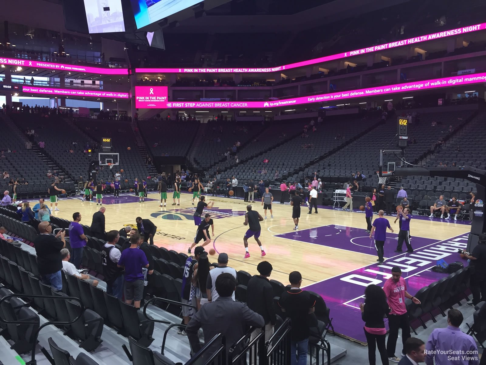 section 117, row dd seat view  for basketball - golden 1 center