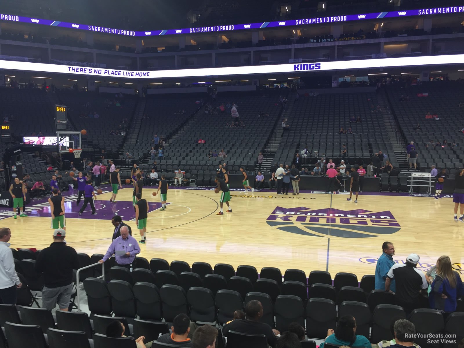 section 120, row dd seat view  for basketball - golden 1 center
