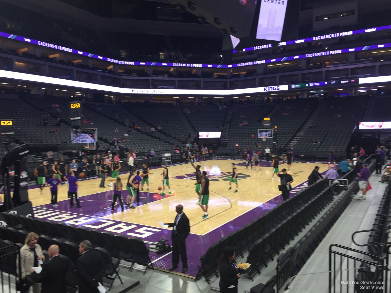 section 124, row dd seat view  for basketball - golden 1 center