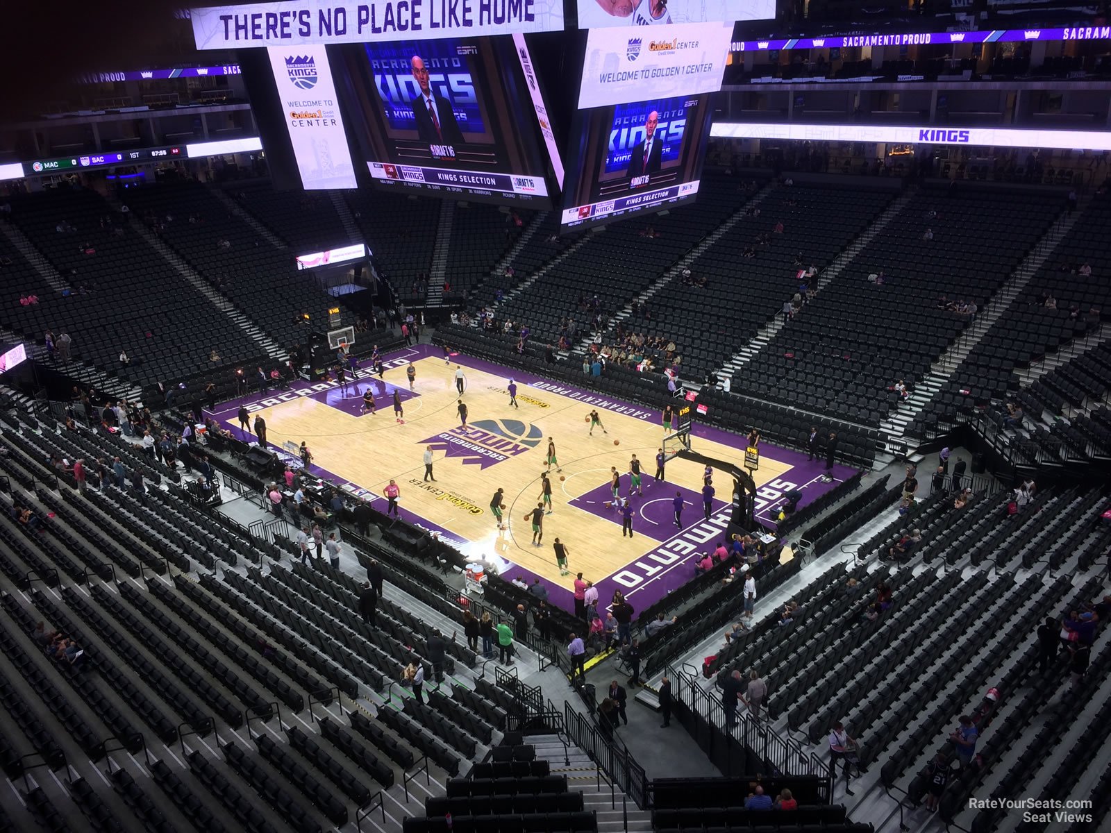 section 201, row a seat view  for basketball - golden 1 center
