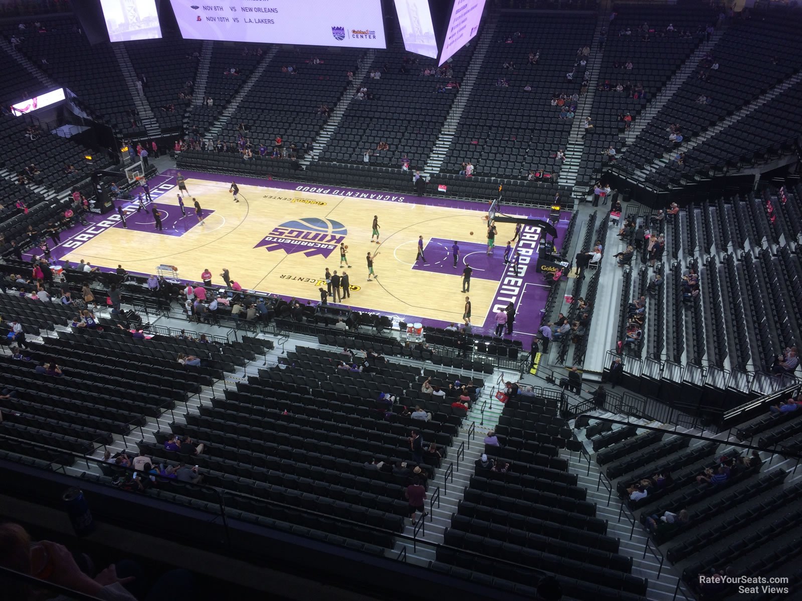 section 203, row a seat view  for basketball - golden 1 center