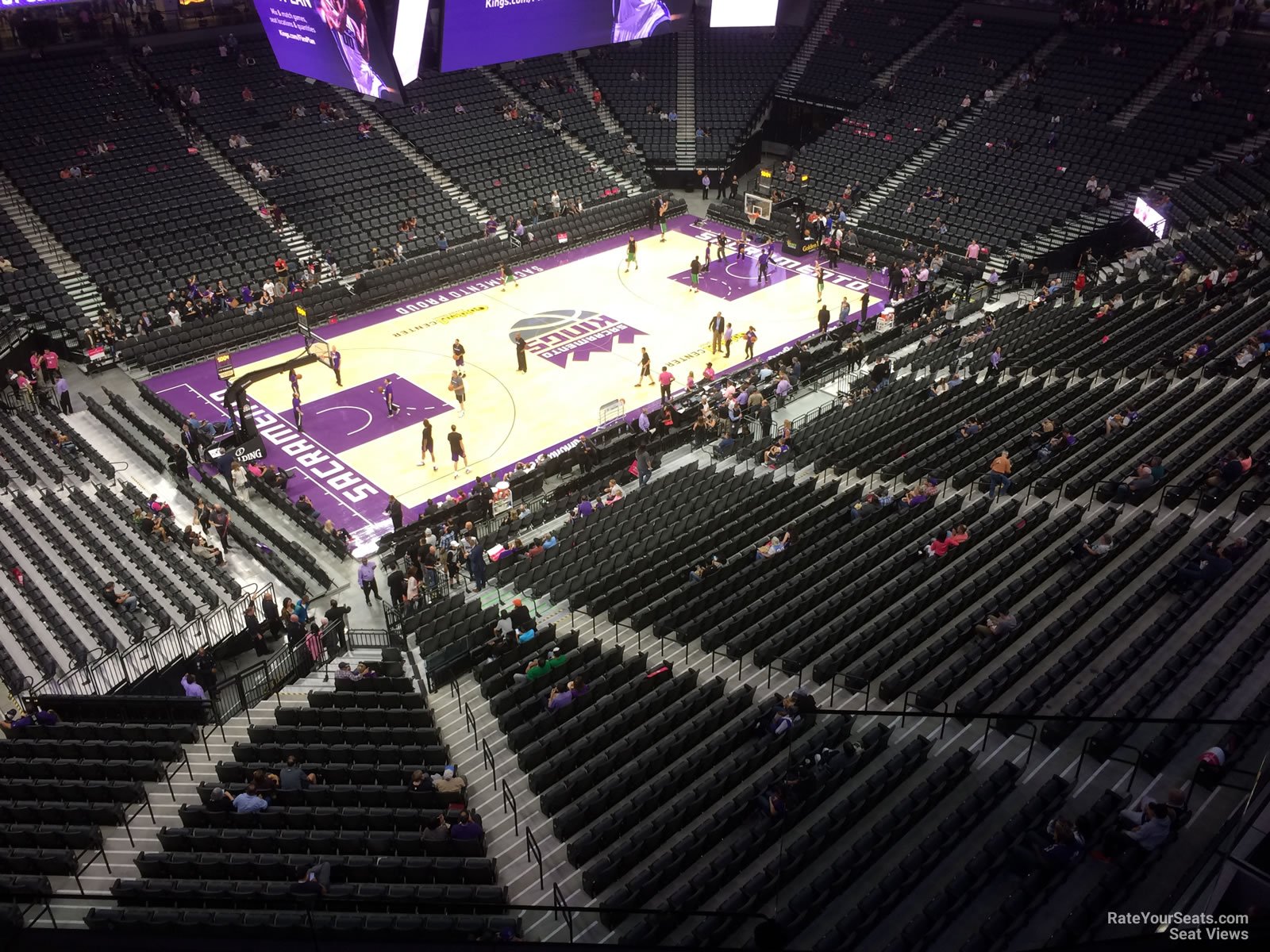 section 207, row a seat view  for basketball - golden 1 center