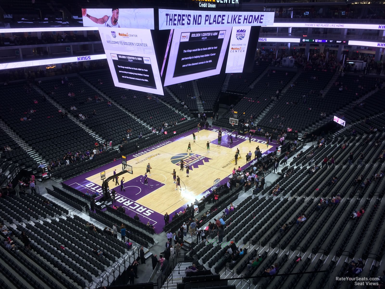 section 208, row a seat view  for basketball - golden 1 center