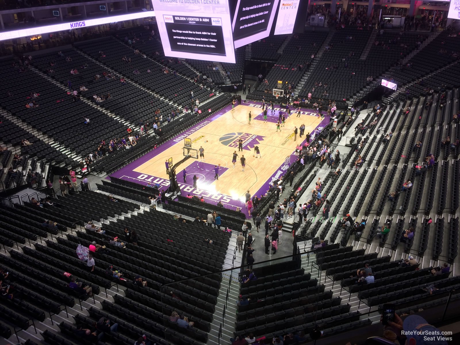 section 209, row a seat view  for basketball - golden 1 center