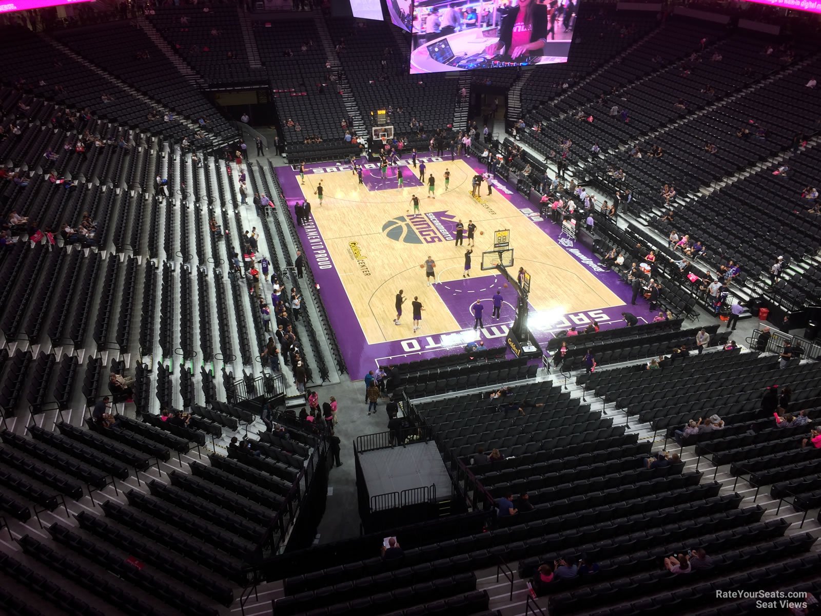 section 212, row a seat view  for basketball - golden 1 center