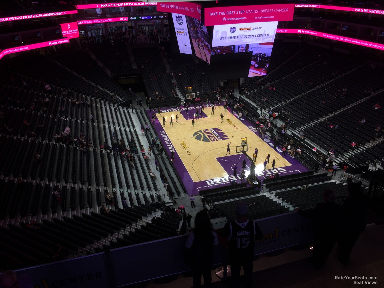 section 213, row h seat view  for basketball - golden 1 center