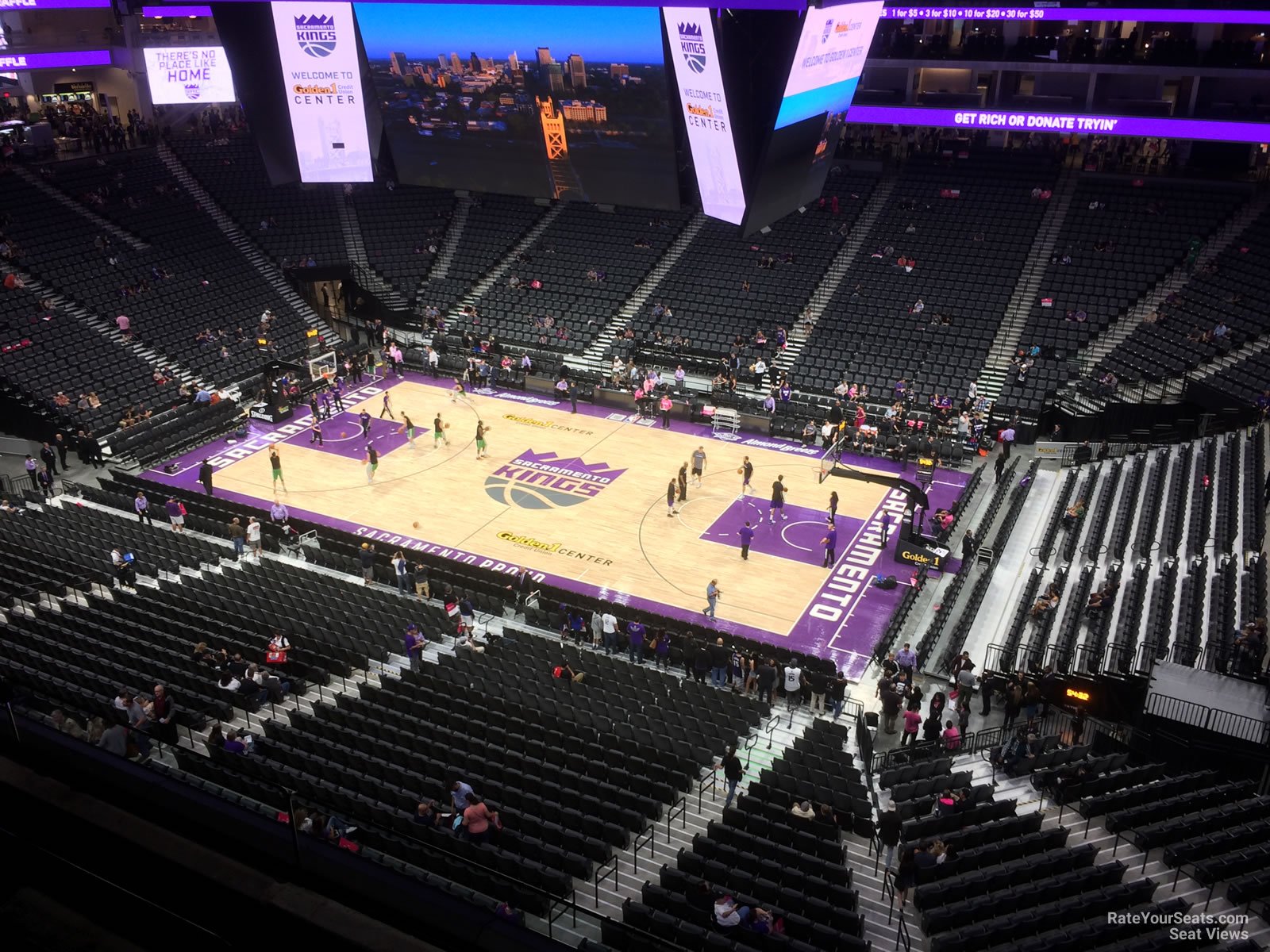 section 216, row a seat view  for basketball - golden 1 center