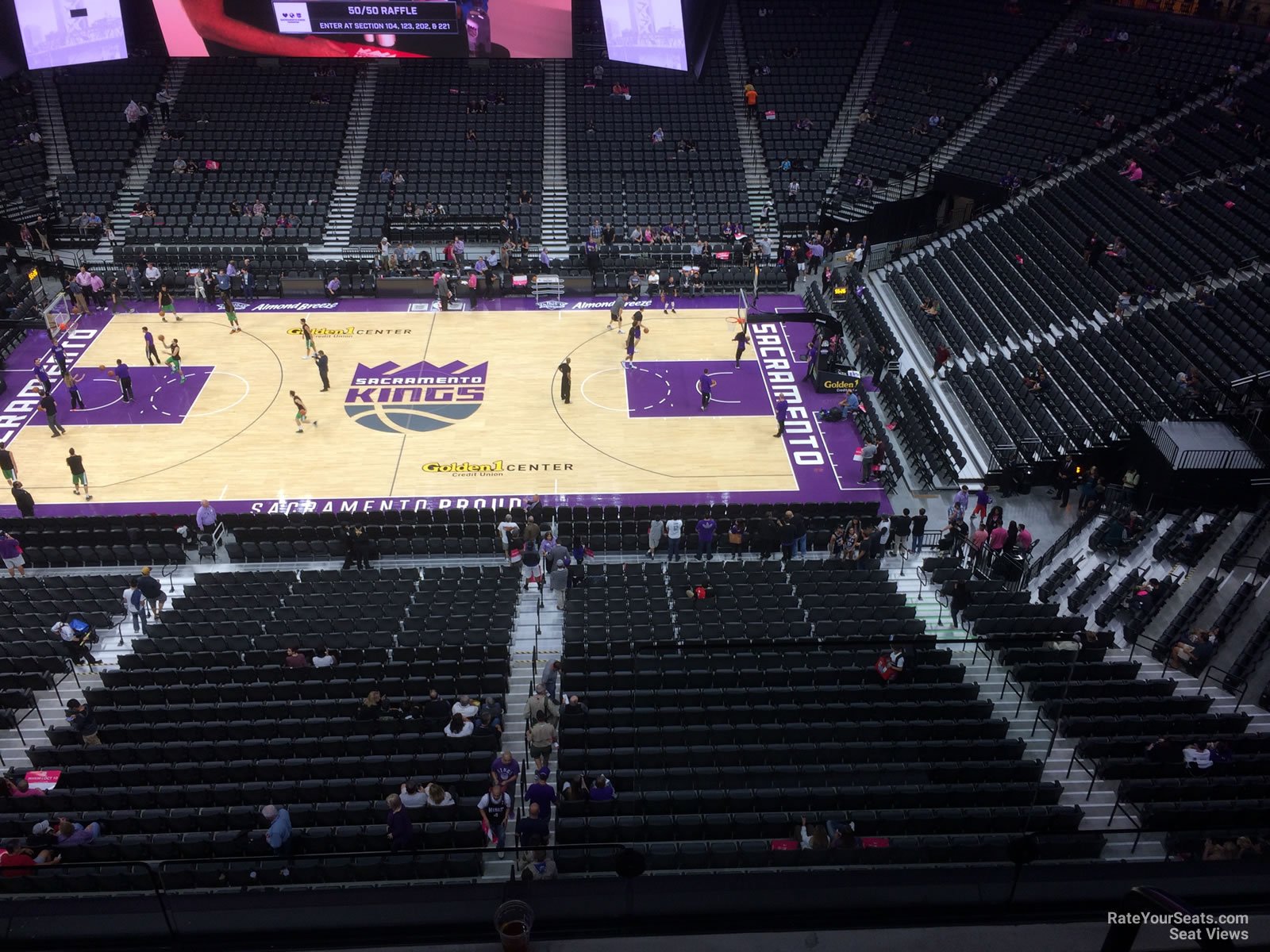 section 217, row a seat view  for basketball - golden 1 center
