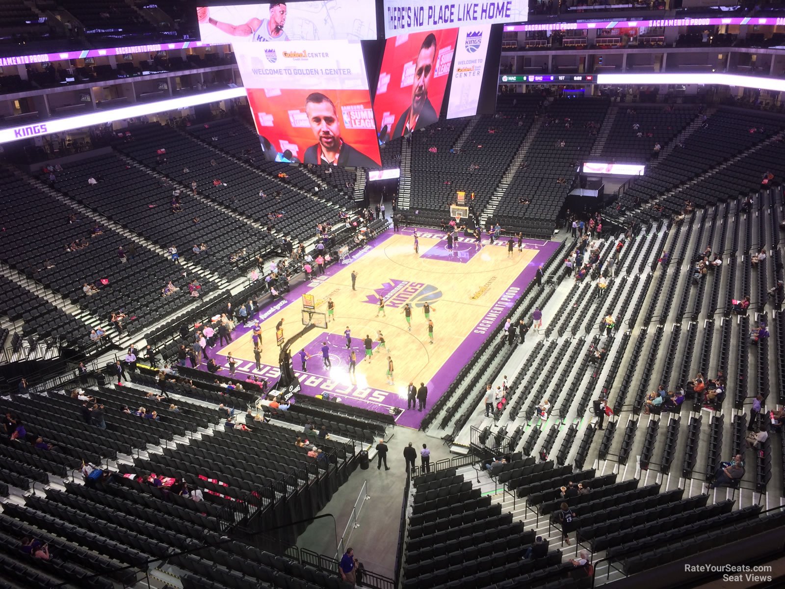 section 222, row a seat view  for basketball - golden 1 center