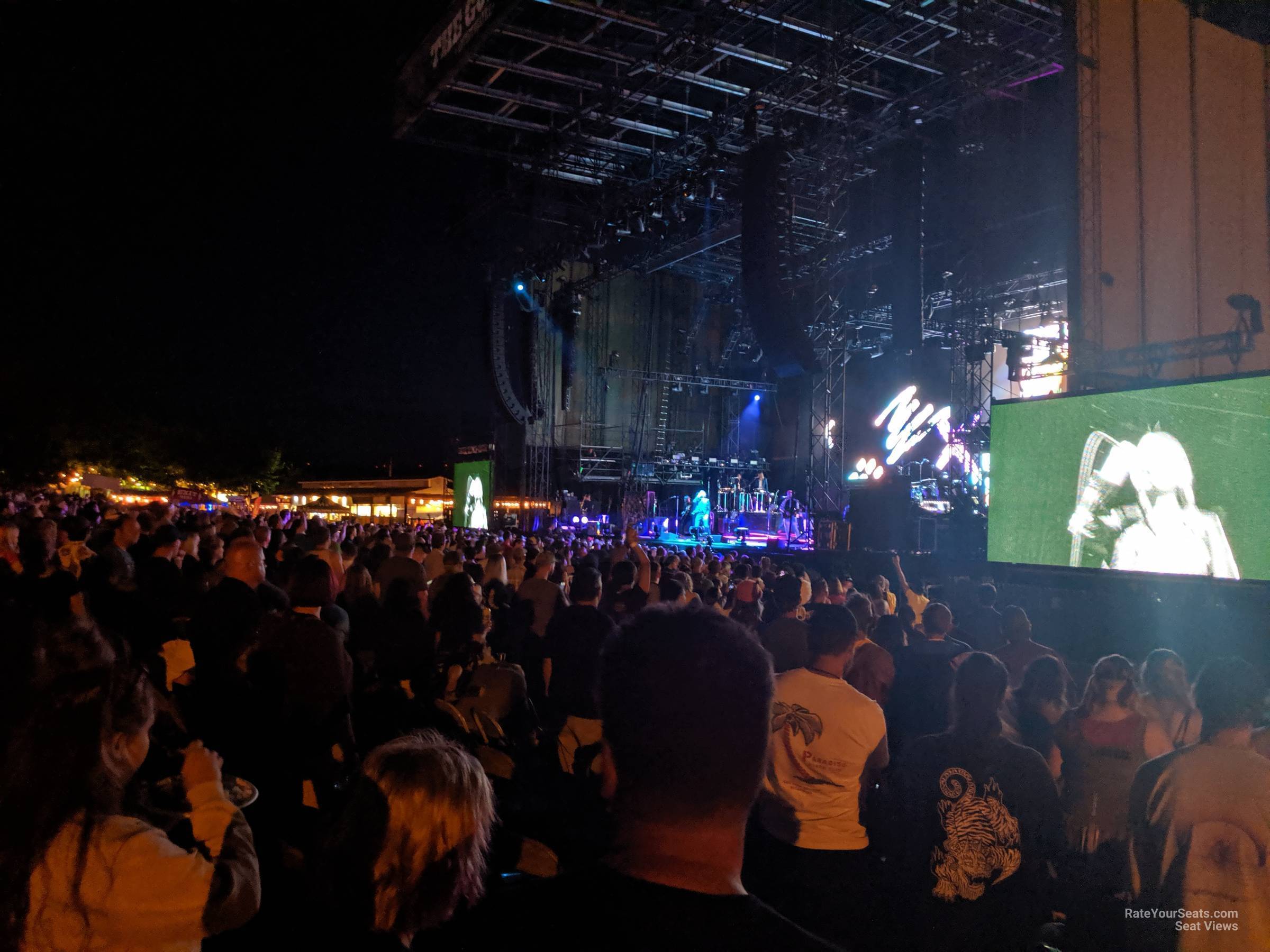 section 201, row 2 seat view  - gorge amphitheatre