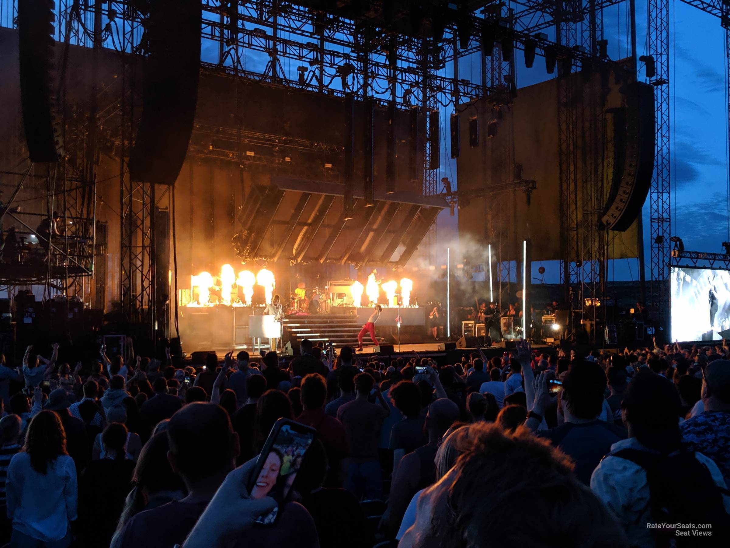 section 205, row 1 seat view  - gorge amphitheatre