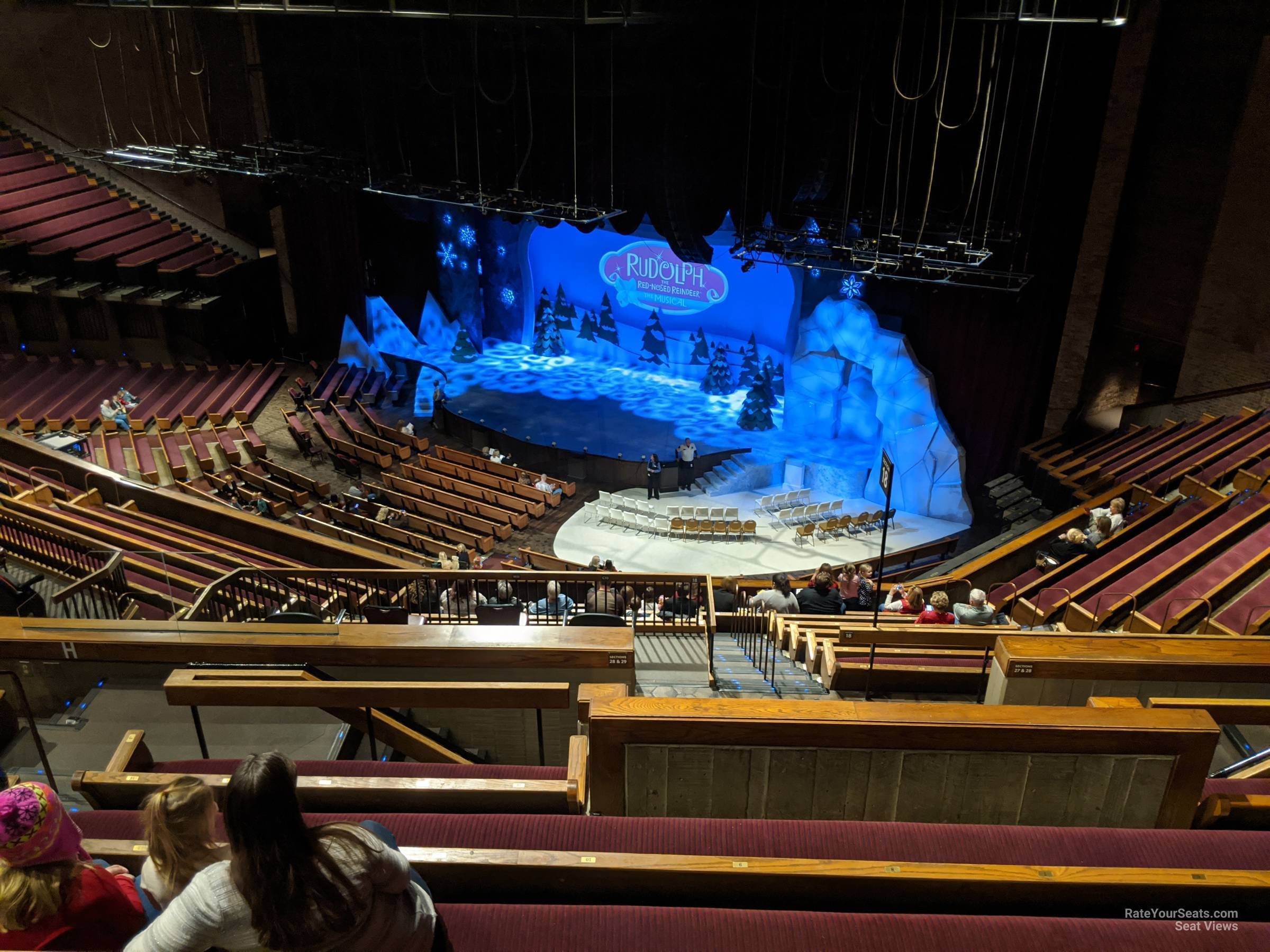 section 28, row p seat view  - grand ole opry house