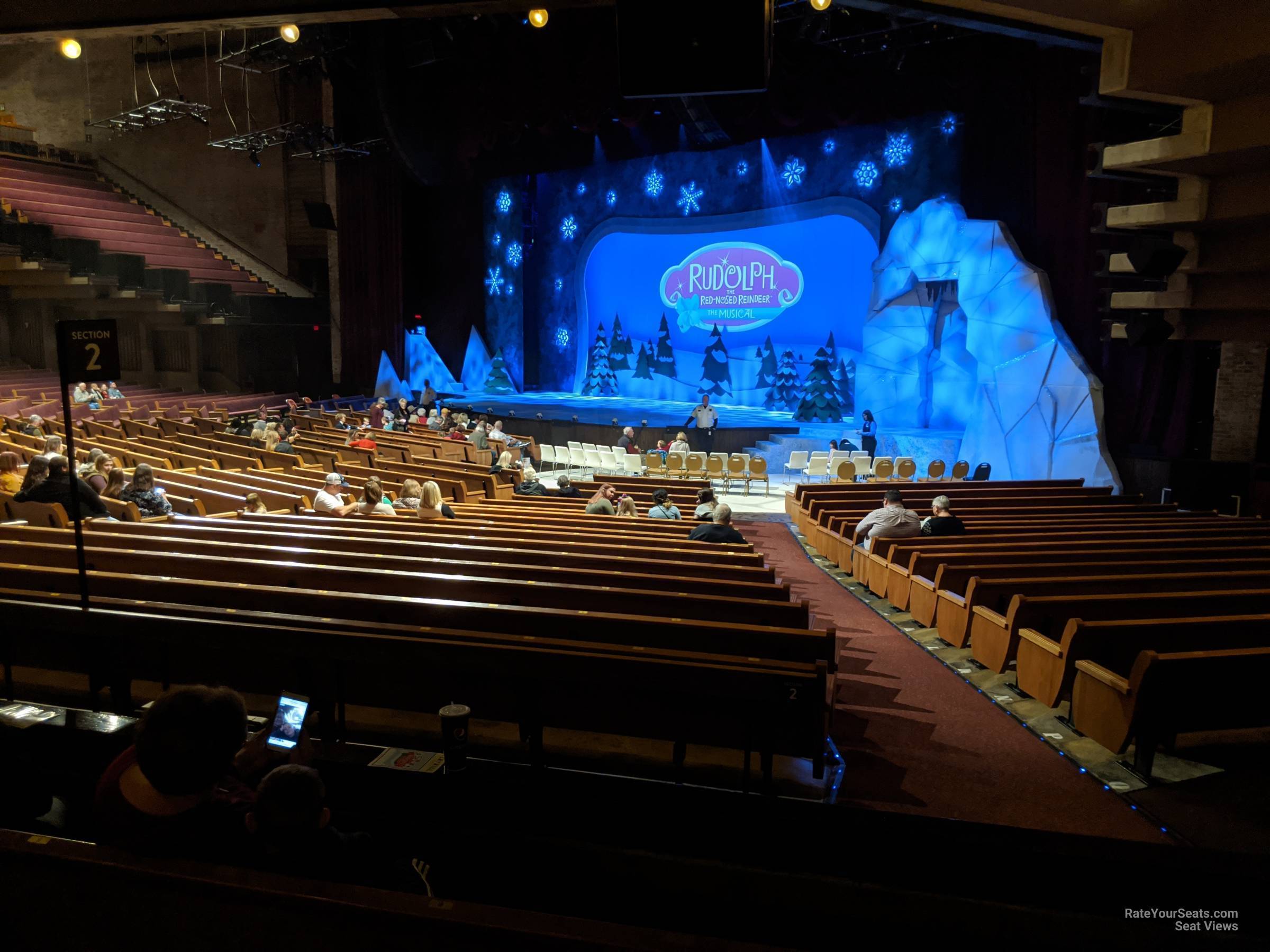 section 9, row v seat view  - grand ole opry house