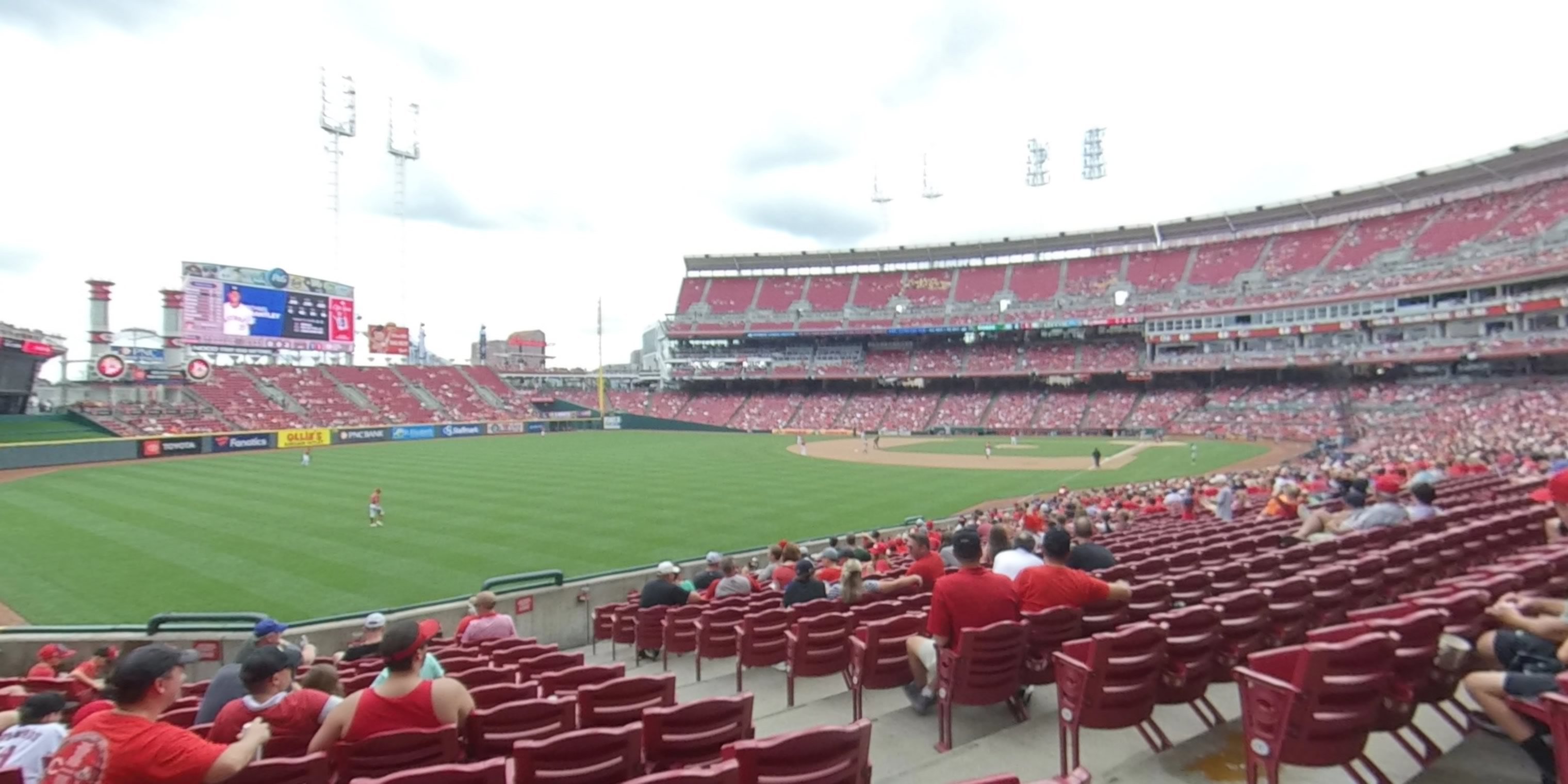 section 108 panoramic seat view  for baseball - great american ball park