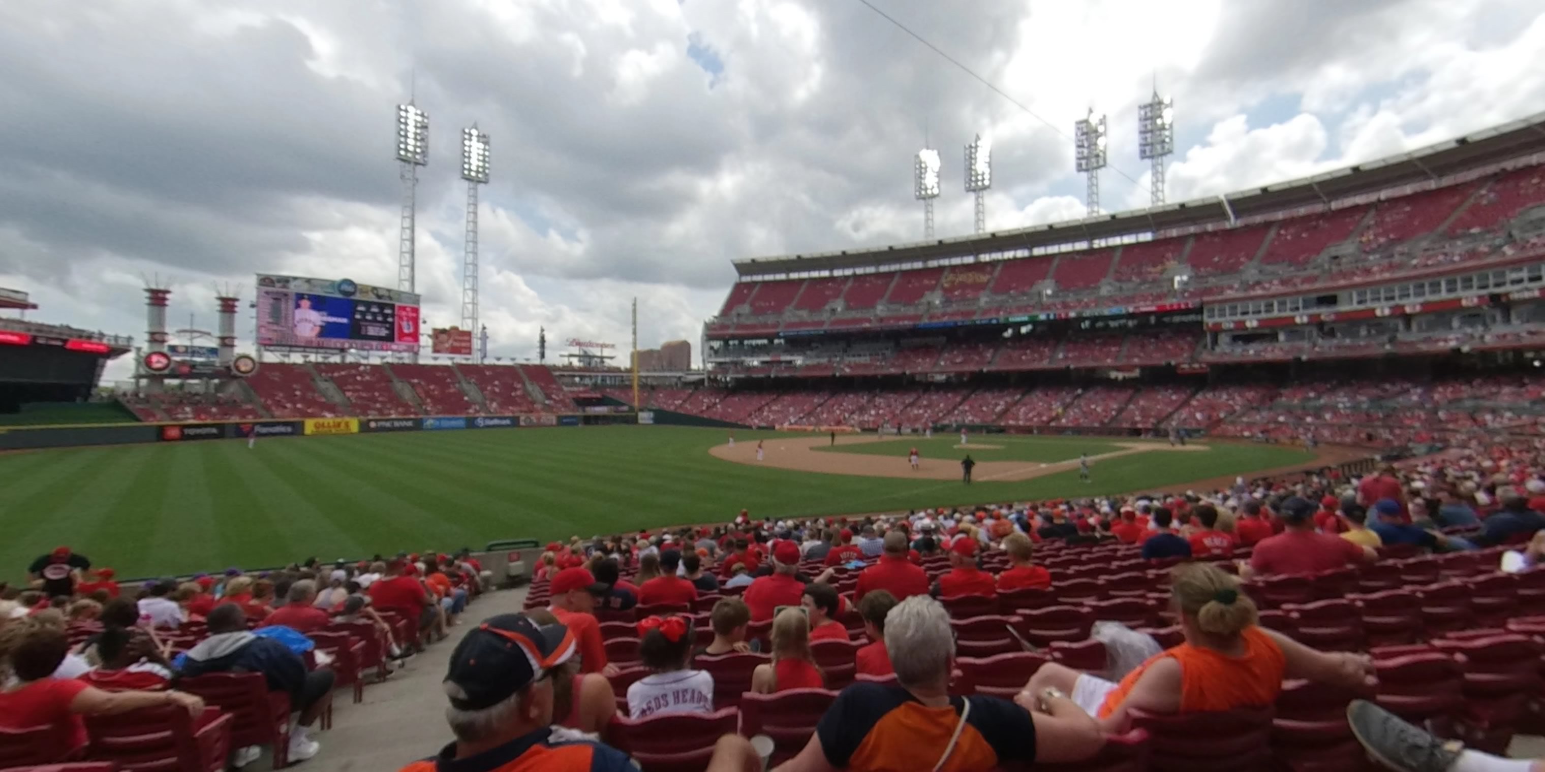 section 110 panoramic seat view  for baseball - great american ball park