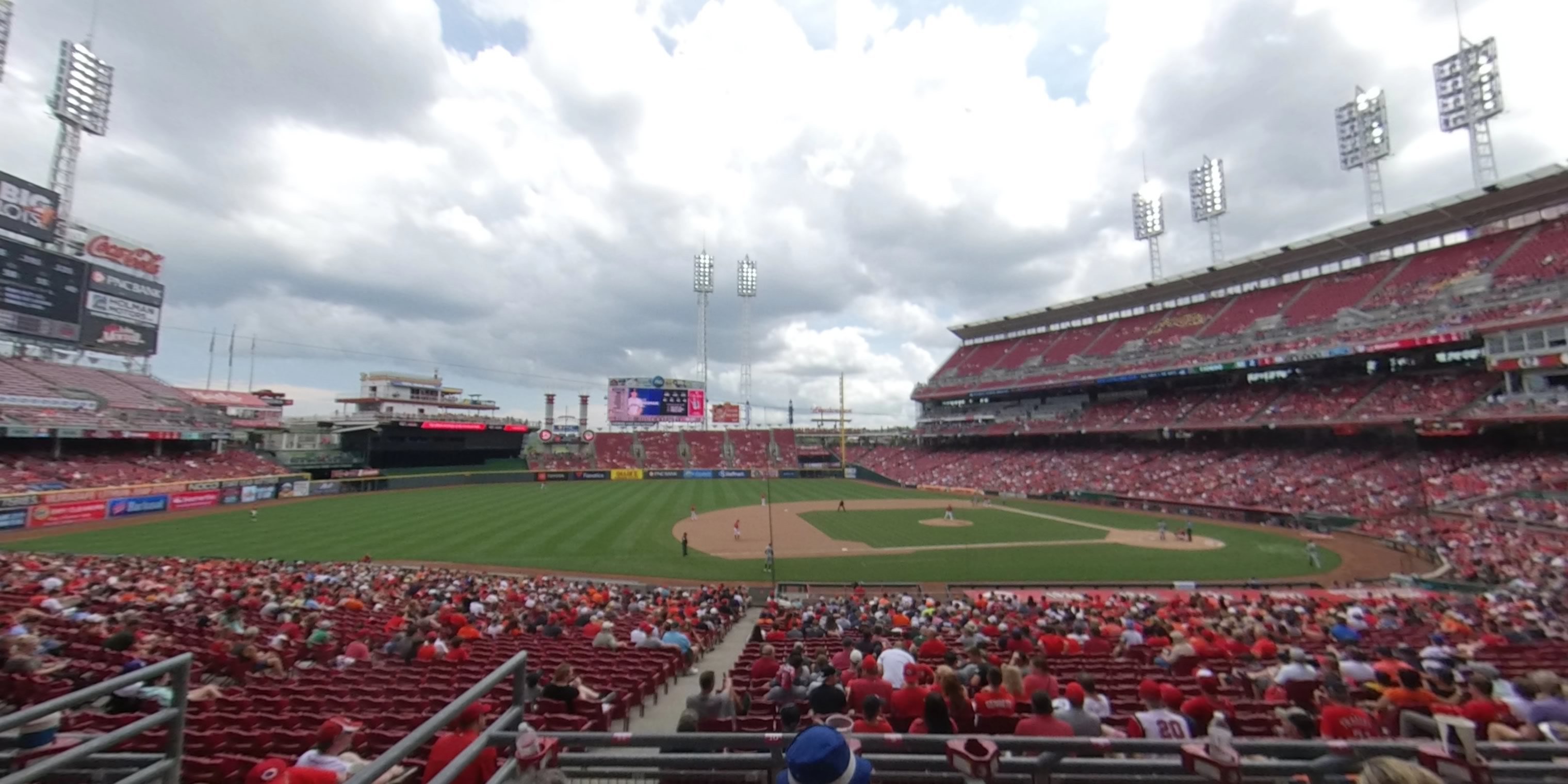 section 114 panoramic seat view  for baseball - great american ball park