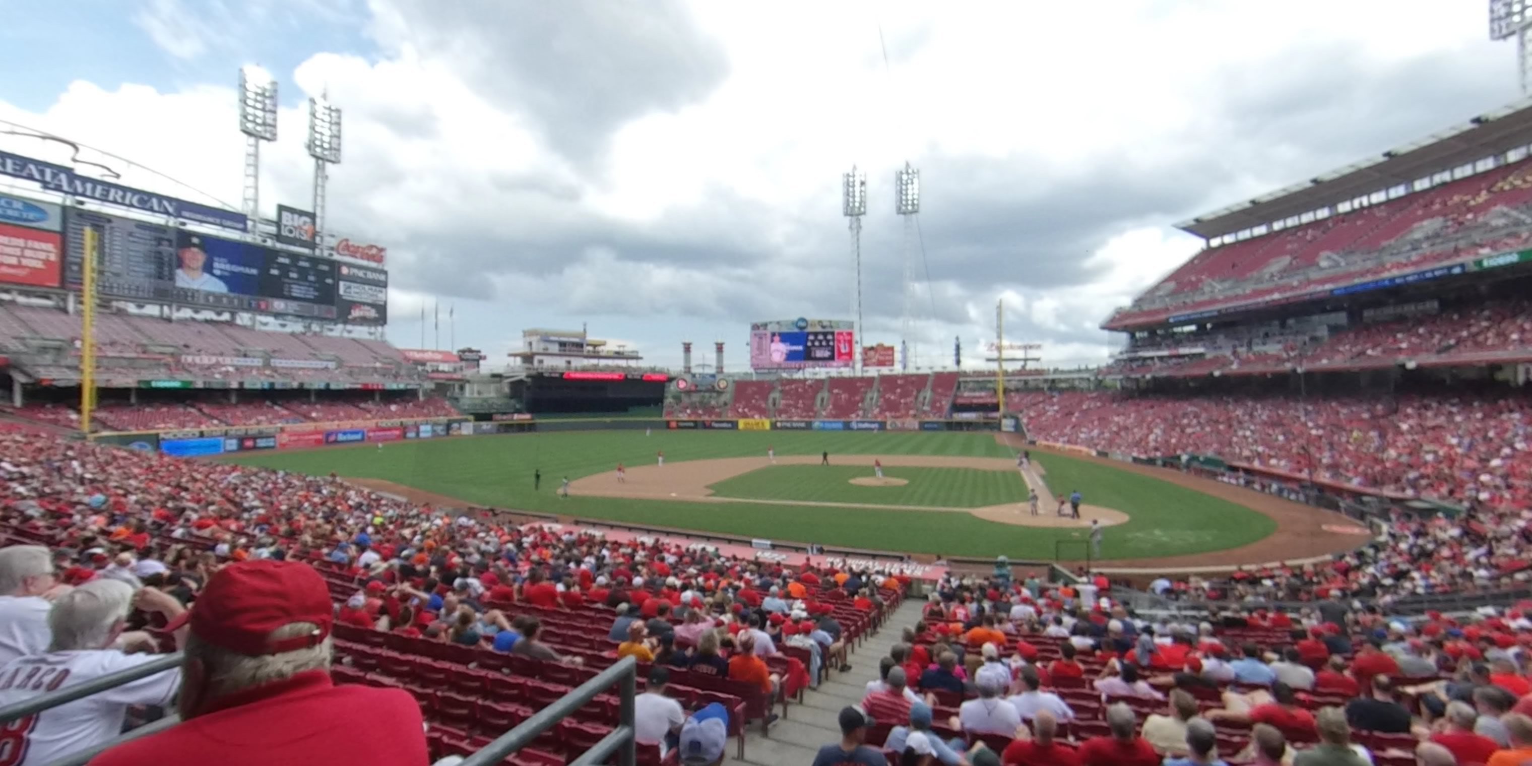 section 118 panoramic seat view  for baseball - great american ball park