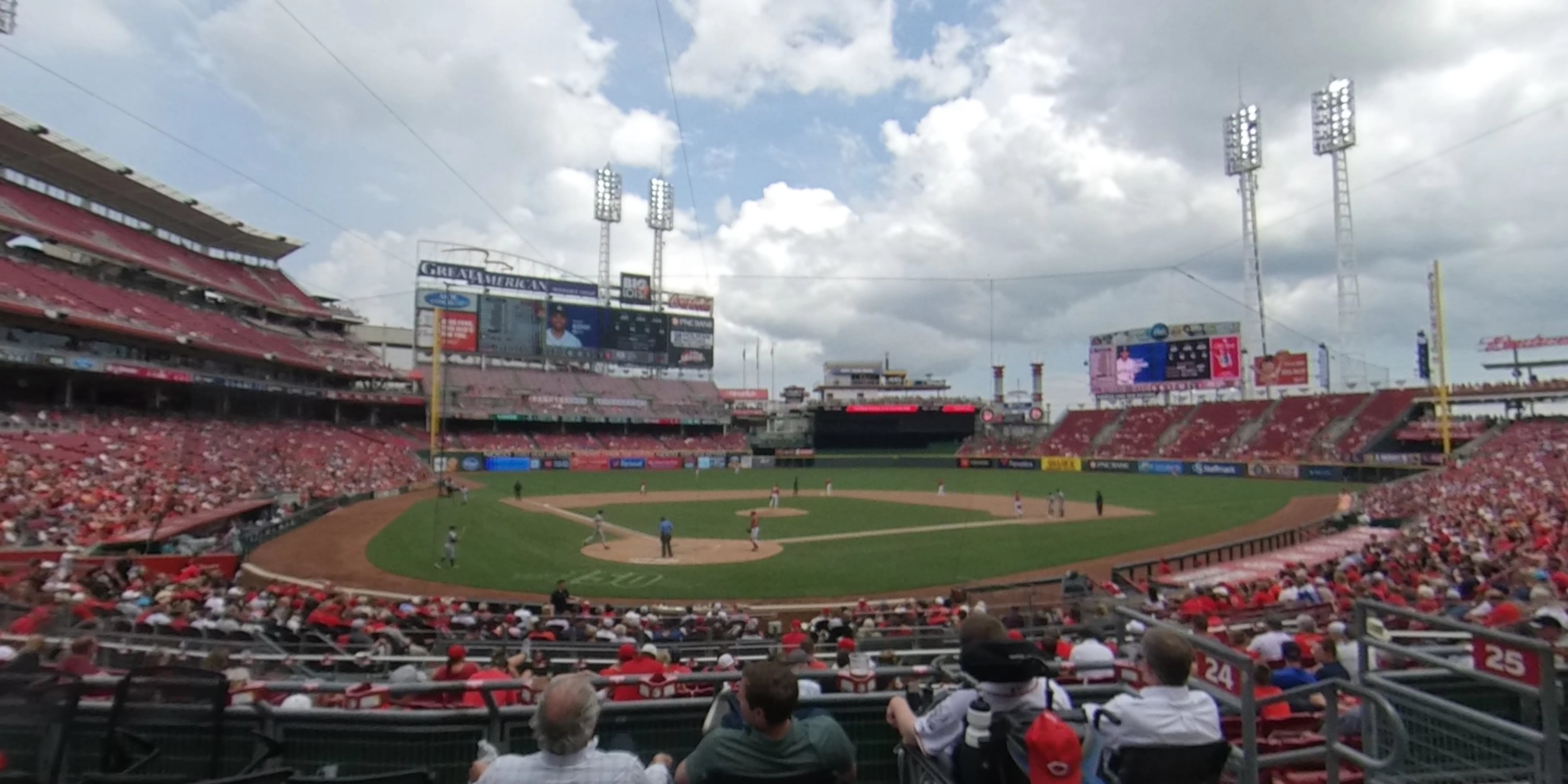 section 124 panoramic seat view  for baseball - great american ball park