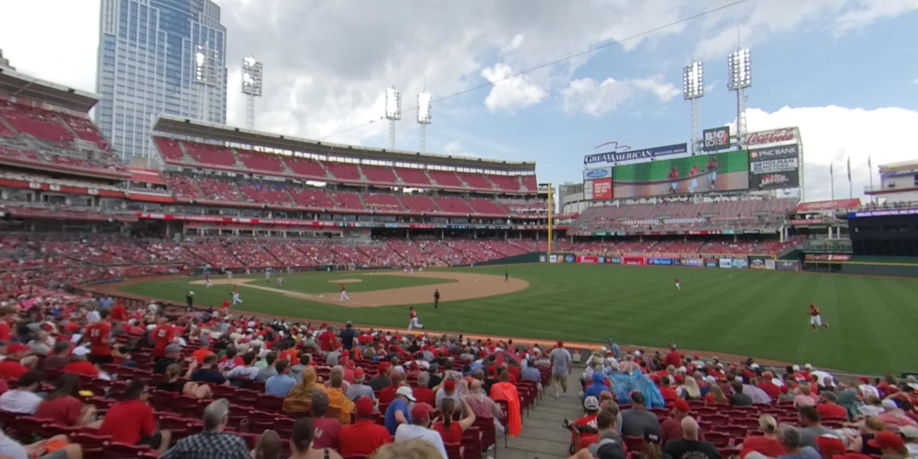 section 134 panoramic seat view  for baseball - great american ball park