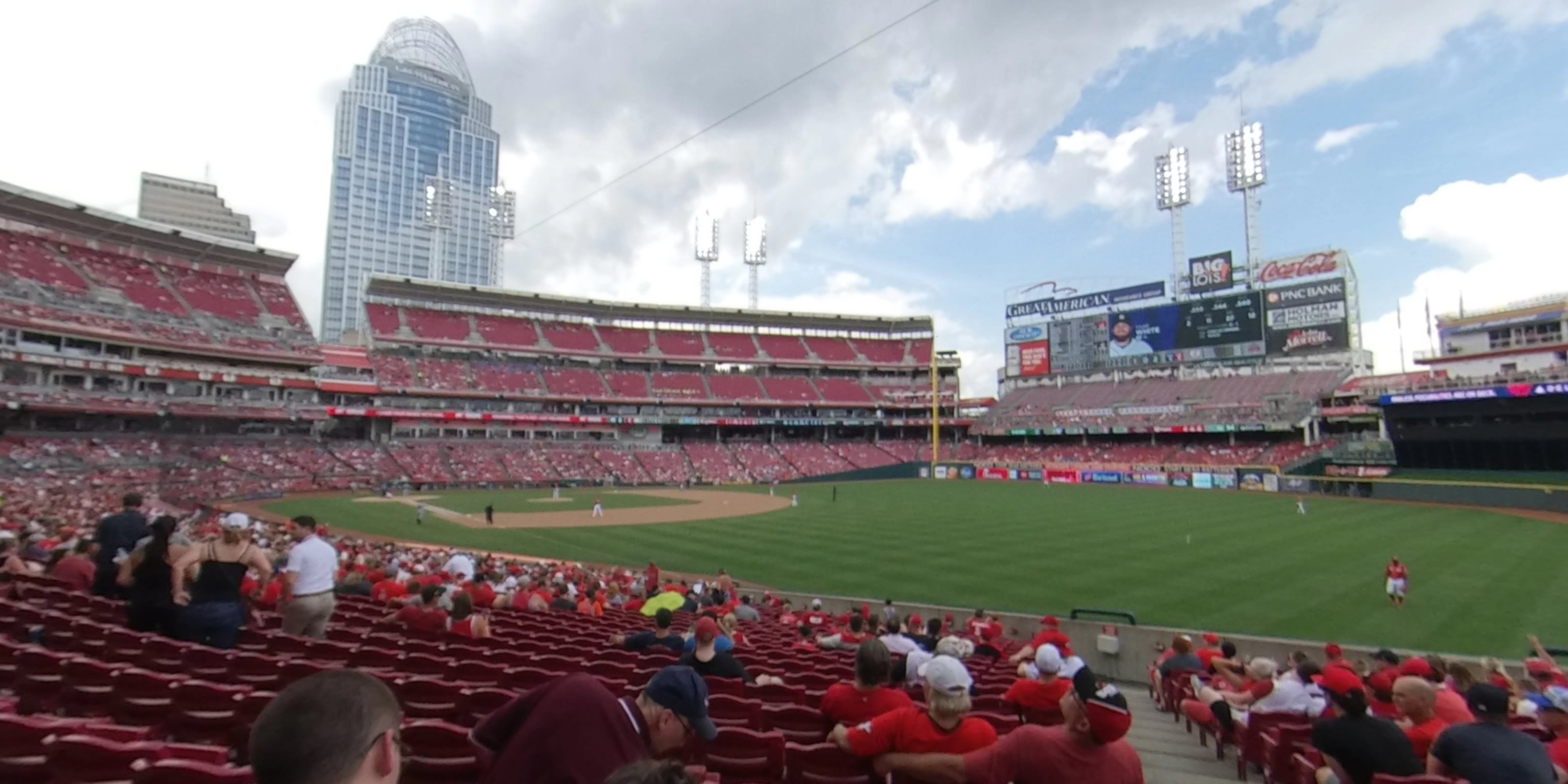section 136 panoramic seat view  for baseball - great american ball park