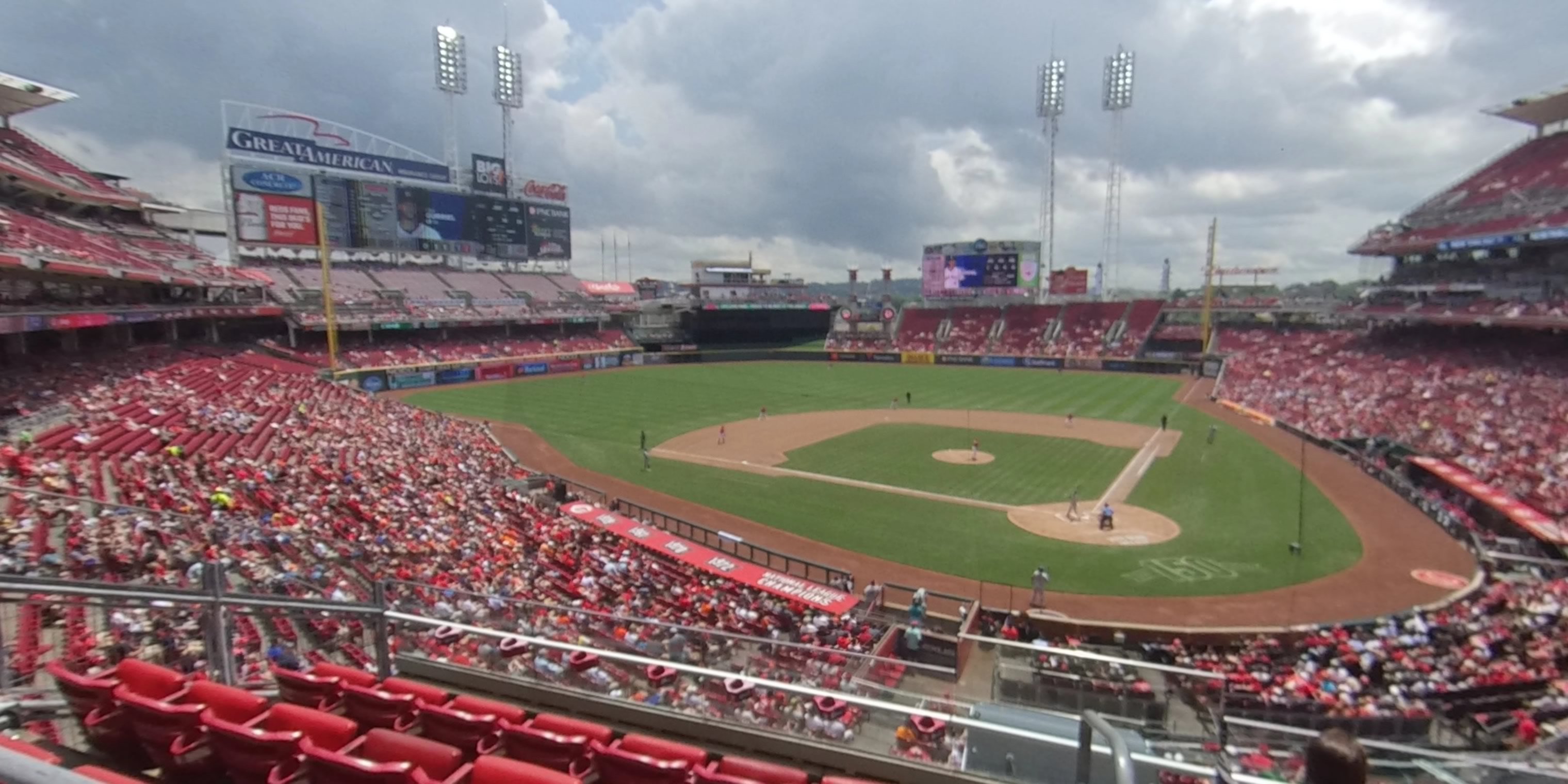 section 220 panoramic seat view  for baseball - great american ball park